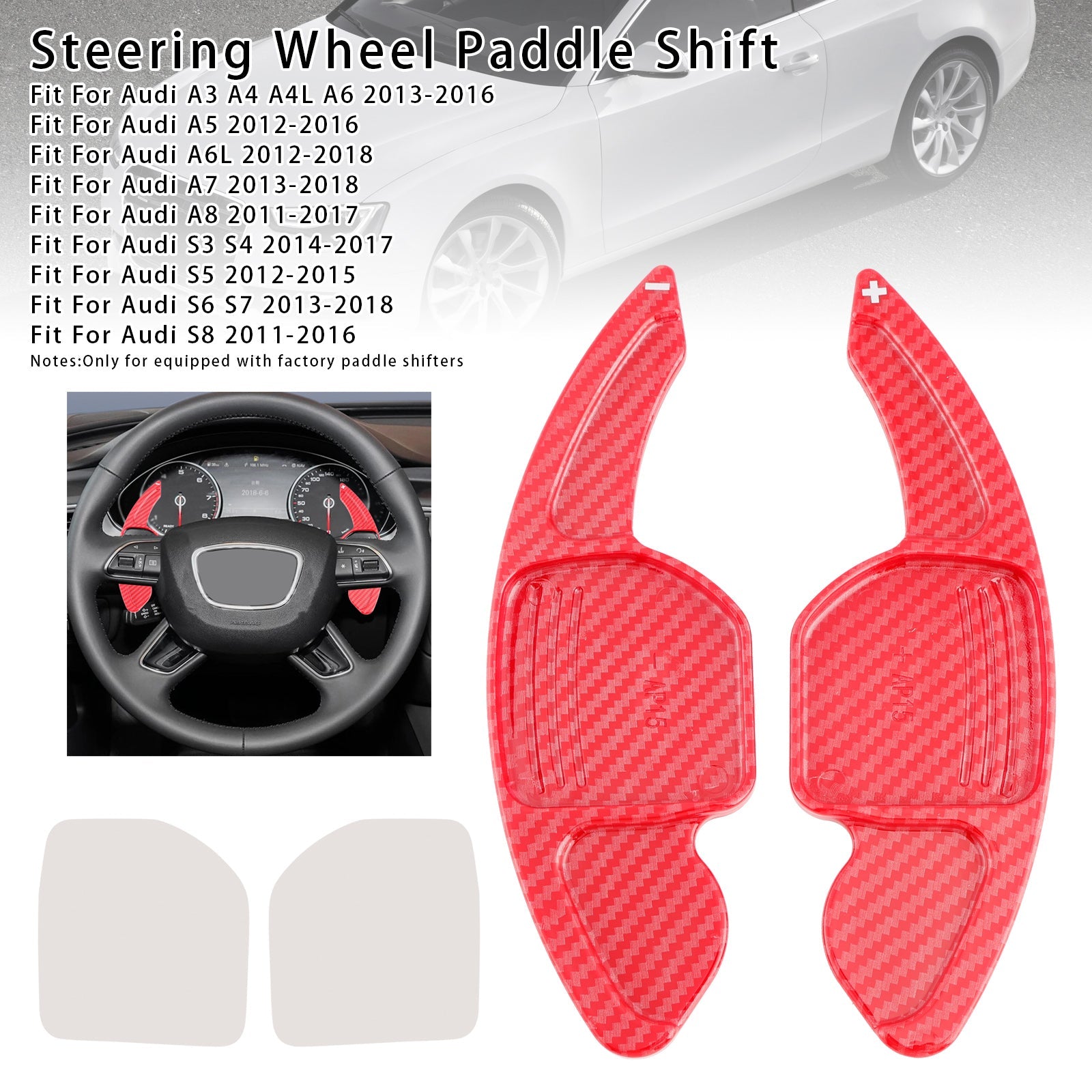 Steering Wheel Paddle Shifter Extension For Audi A3 A4 A5 A6 A8