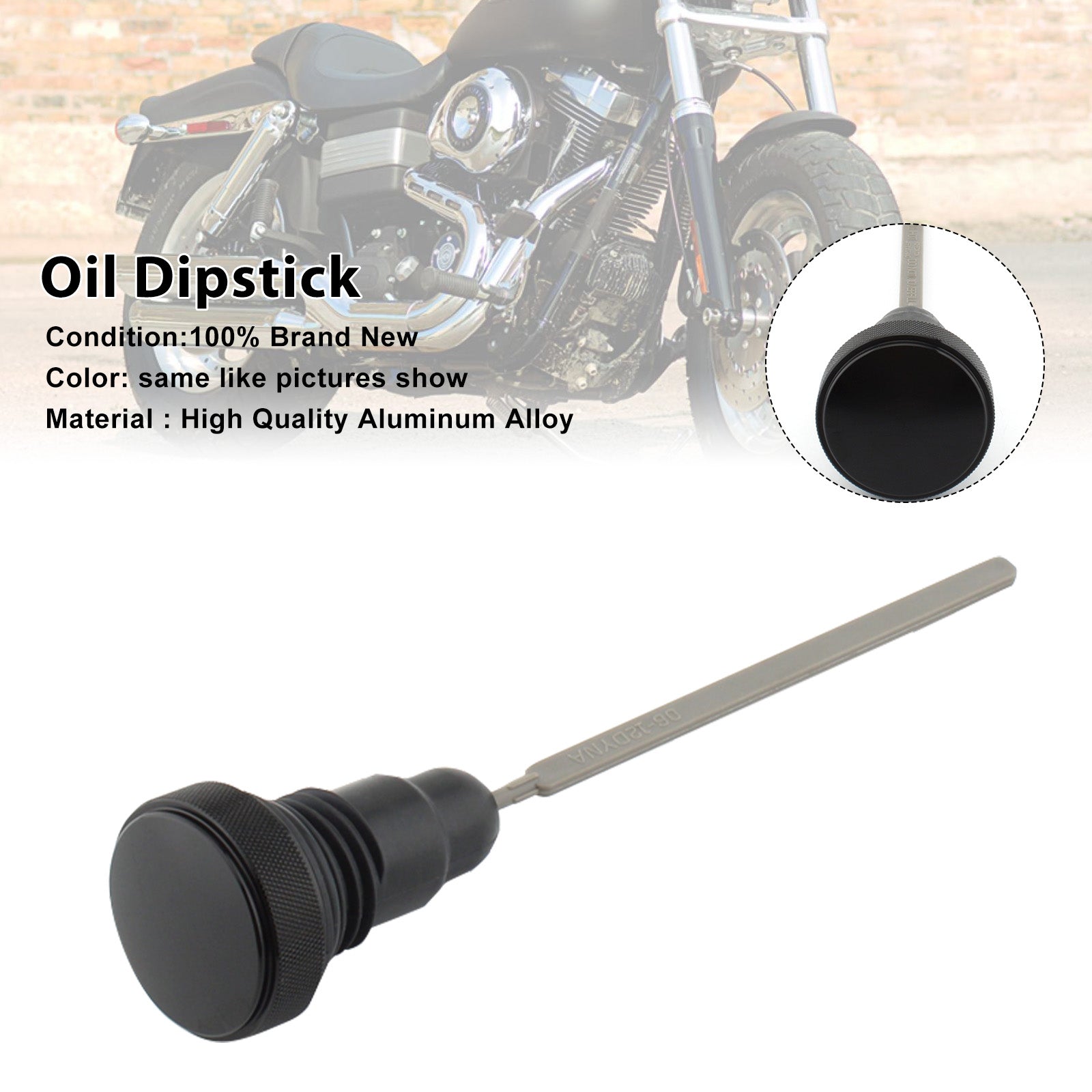 0710-0153 Oil Dipstick Tank Cap Plug For FXD Dyna 2006-2017