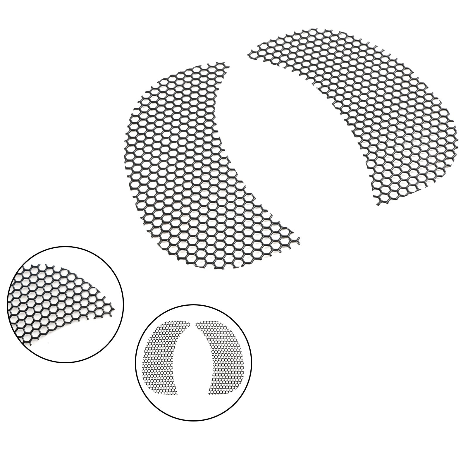 Side Fairing Vent Mesh Cover Fits For Road Glide Fltrx/Xs Fltru 15-21 Chrome