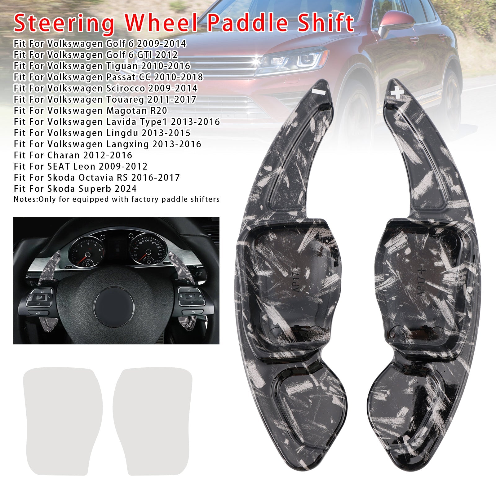 Steering Wheel Paddle Shifter Extension For SEAT VW Scirocco