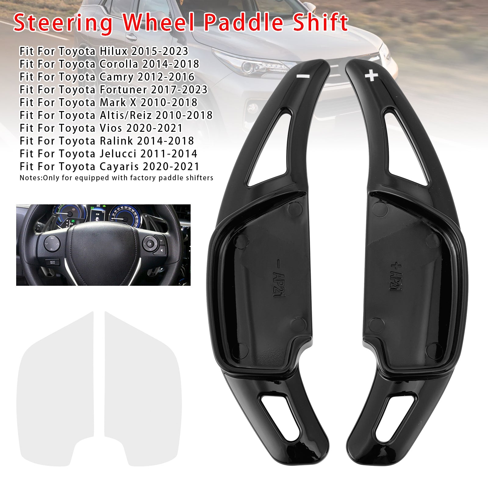 Steering Wheel Paddle Shifter For Toyota Hilux Fortuner