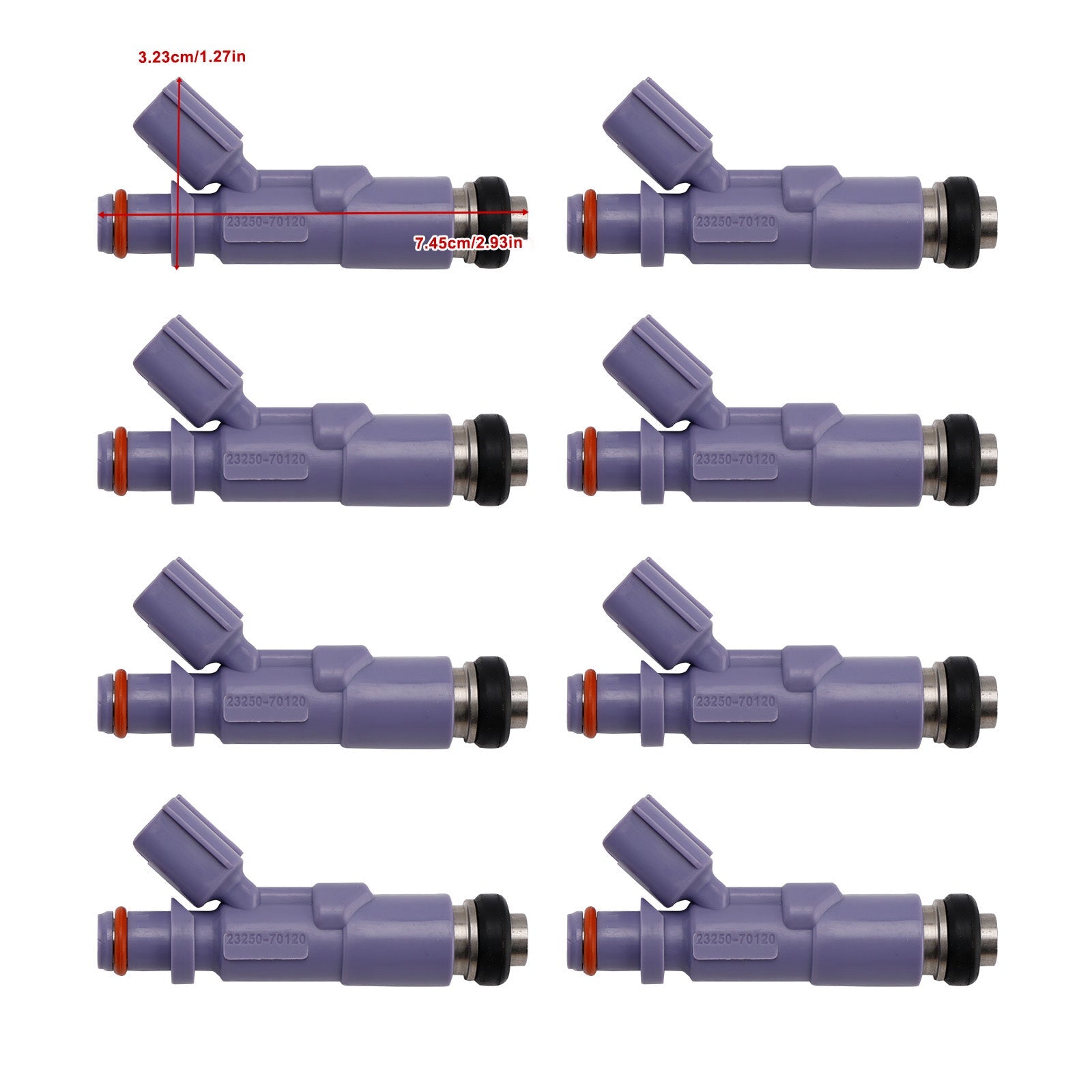 Fit For Toyota Altezza/Altezza Gita GXE10-AEFVK/AEPVK 23250-70120 832-11116 8PCS Fuel Injector