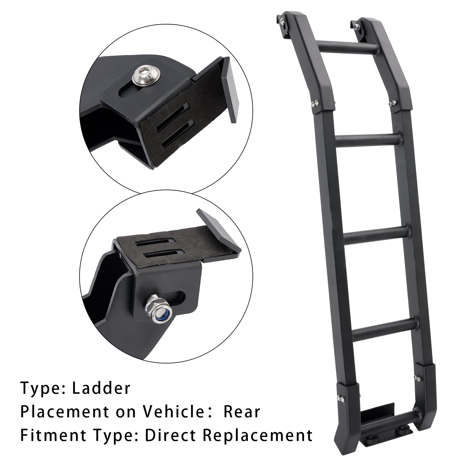 2019+ Jimny Sierra JB64 JB74 Tailgate Rear Ladder Lightweight Aluminum