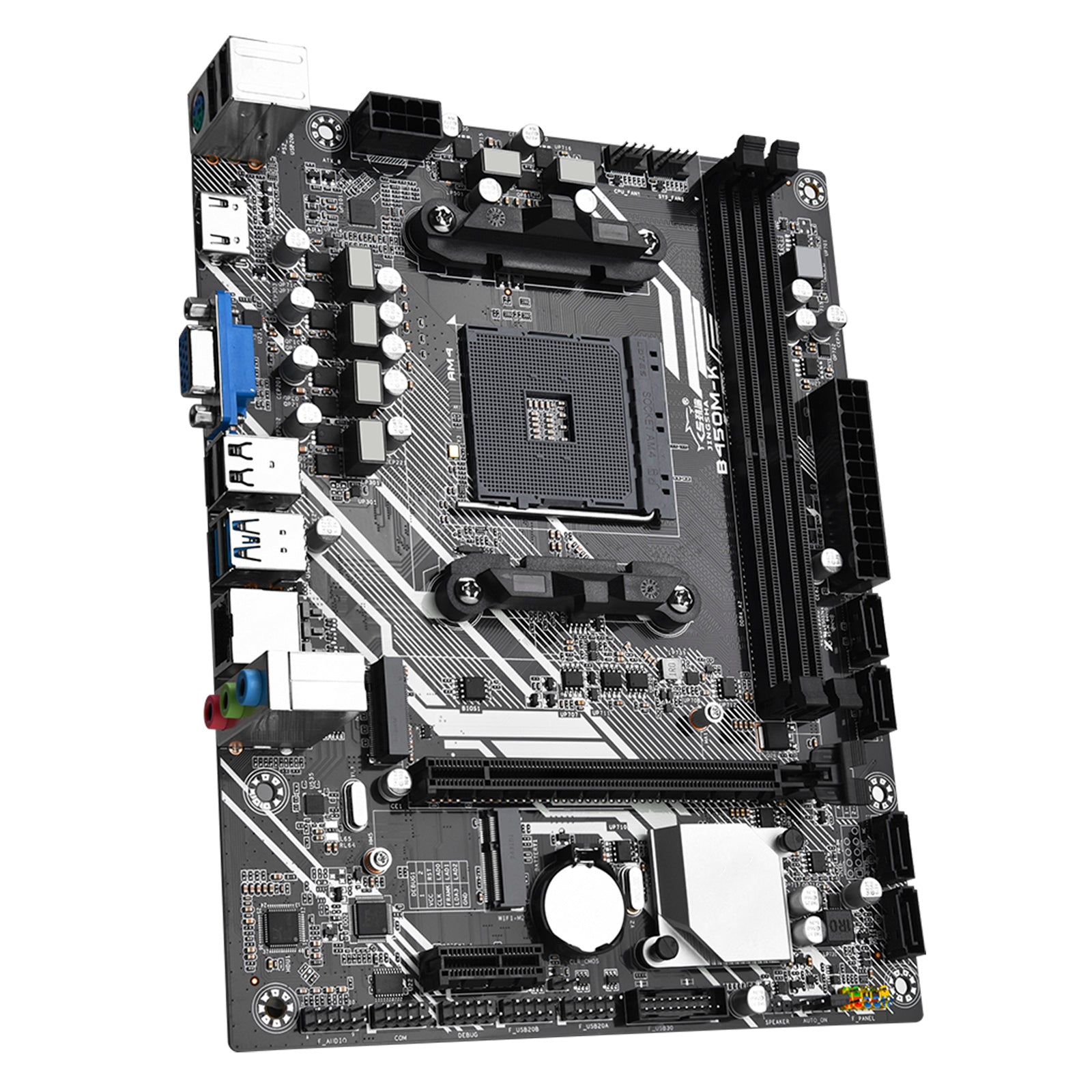 B450M-K Computer Motherboard Desktop DDR4 AM4 CPU WIFI NVME Gigabit Network Card