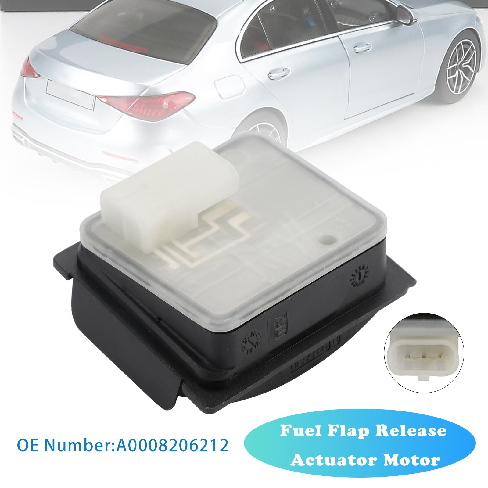 Mercedes-Benz EQC Hybrid Fuel Flap Release Actuator Motor A0008206212