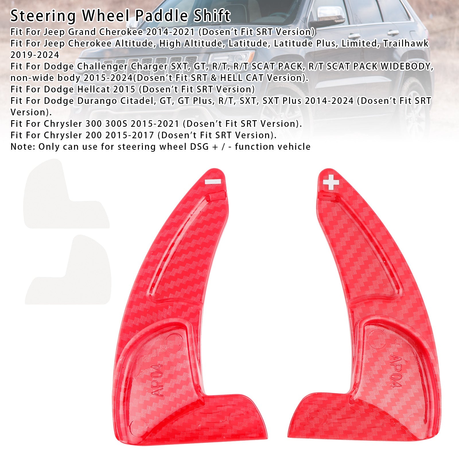 Steering Wheel Paddle Shifter Extensions For Jeep Grand Cherokee 2014-2021