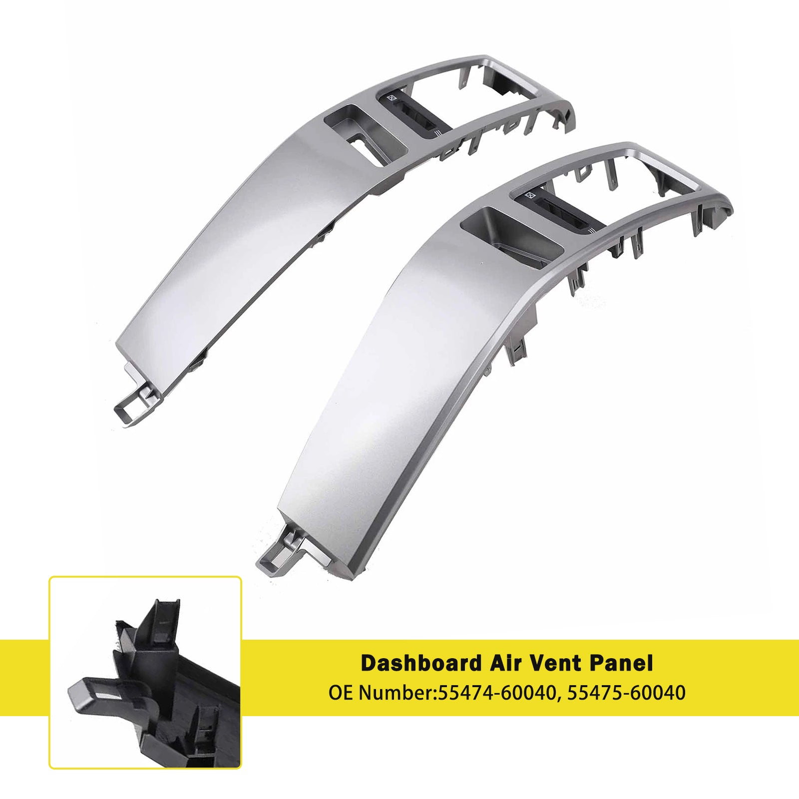 2003-2009 Toyota Land Cruiser Prado 120 series 2x Dashboard Air Vent Panel