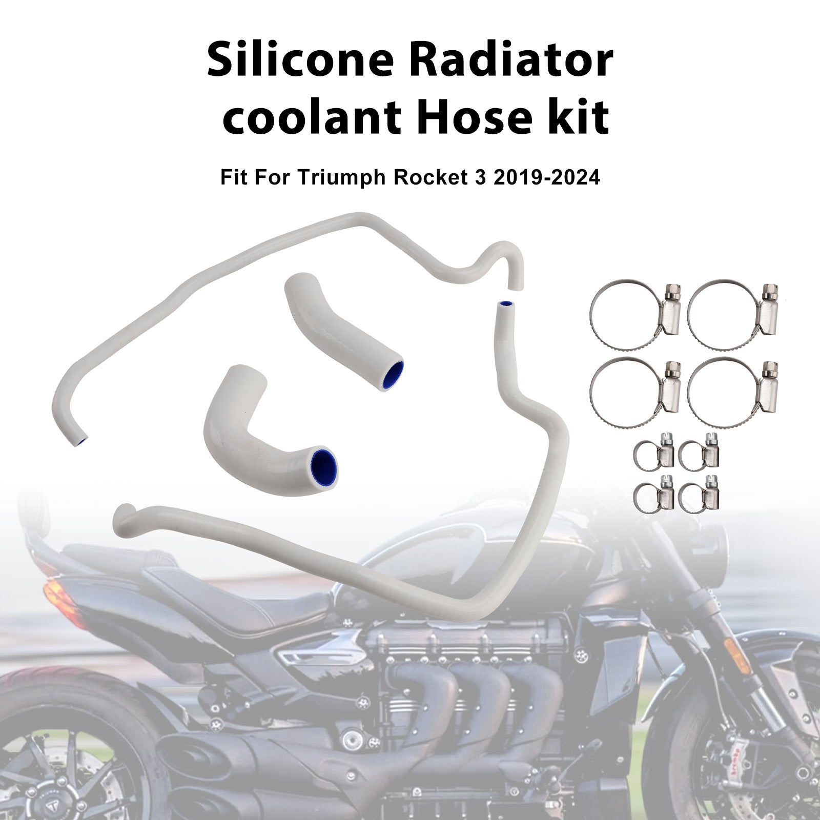 2019-2024 Rocket 3 Silicone Radiator coolant Hose kit