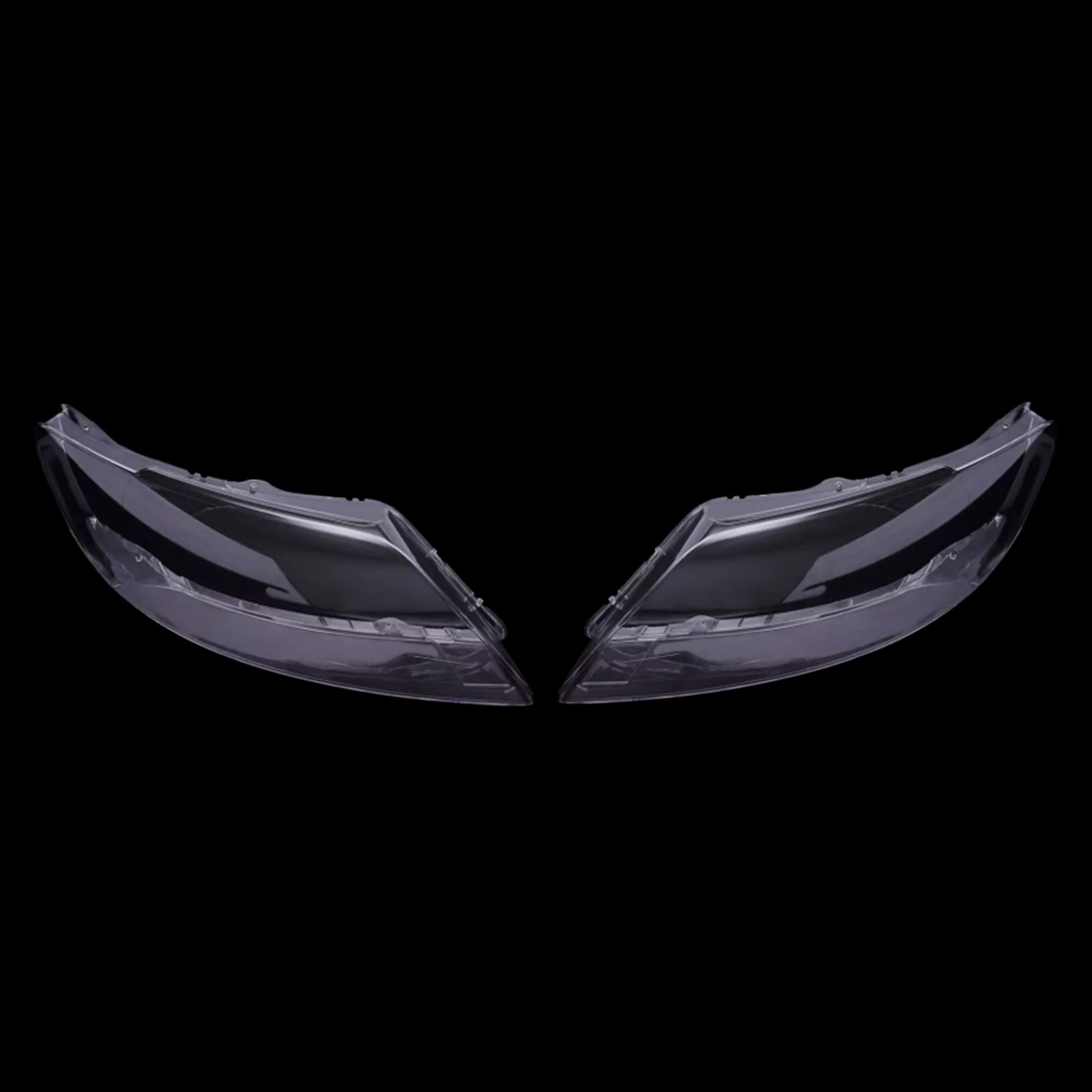 2PCS Front Headlight Glass Clear Cover For Audi Q7 2006-2015