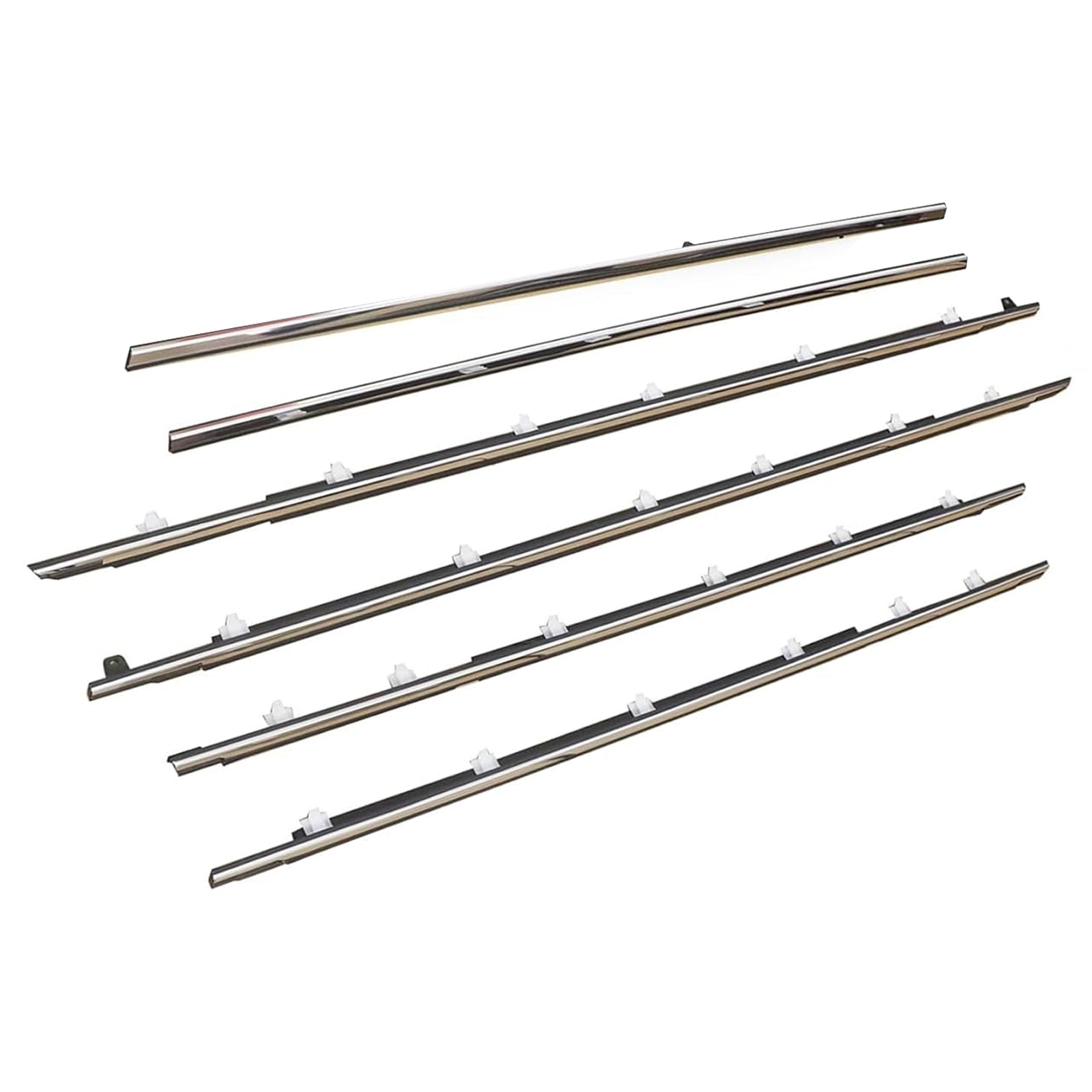 6PCS Door Belt Molding Fit For Toyota Land Cruiser 80 Series 1991-1997