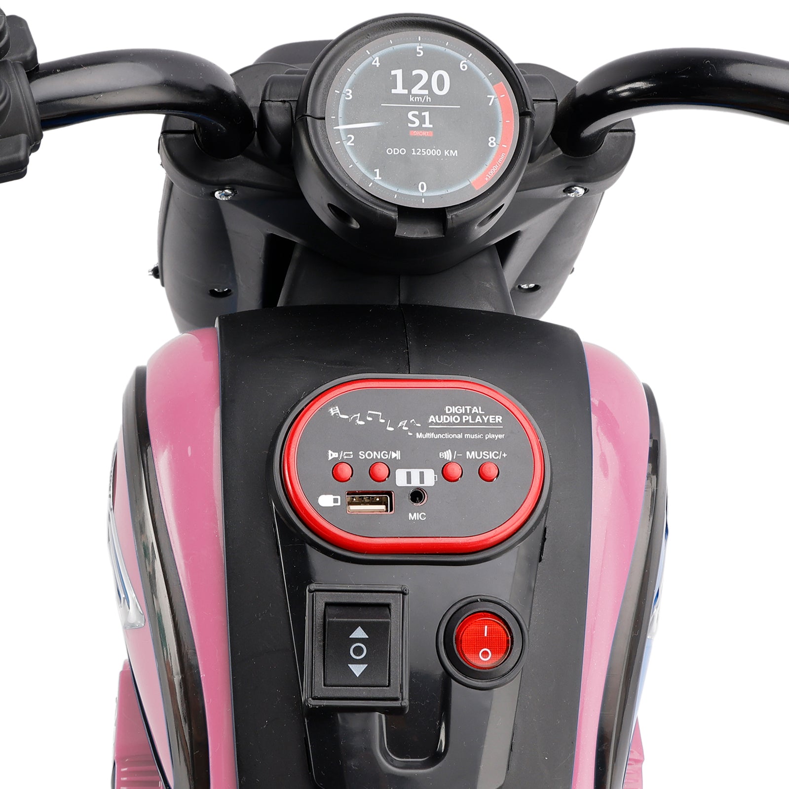 3Wheel 6V Kid Ride On Motorcycle Electric Toy With Colorful Light And Music