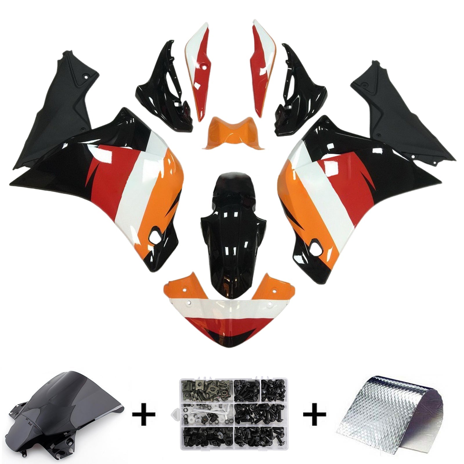 Amotopart Honda CBR250R 2011-2015 Fairing Kit Bodywork Plastic ABS