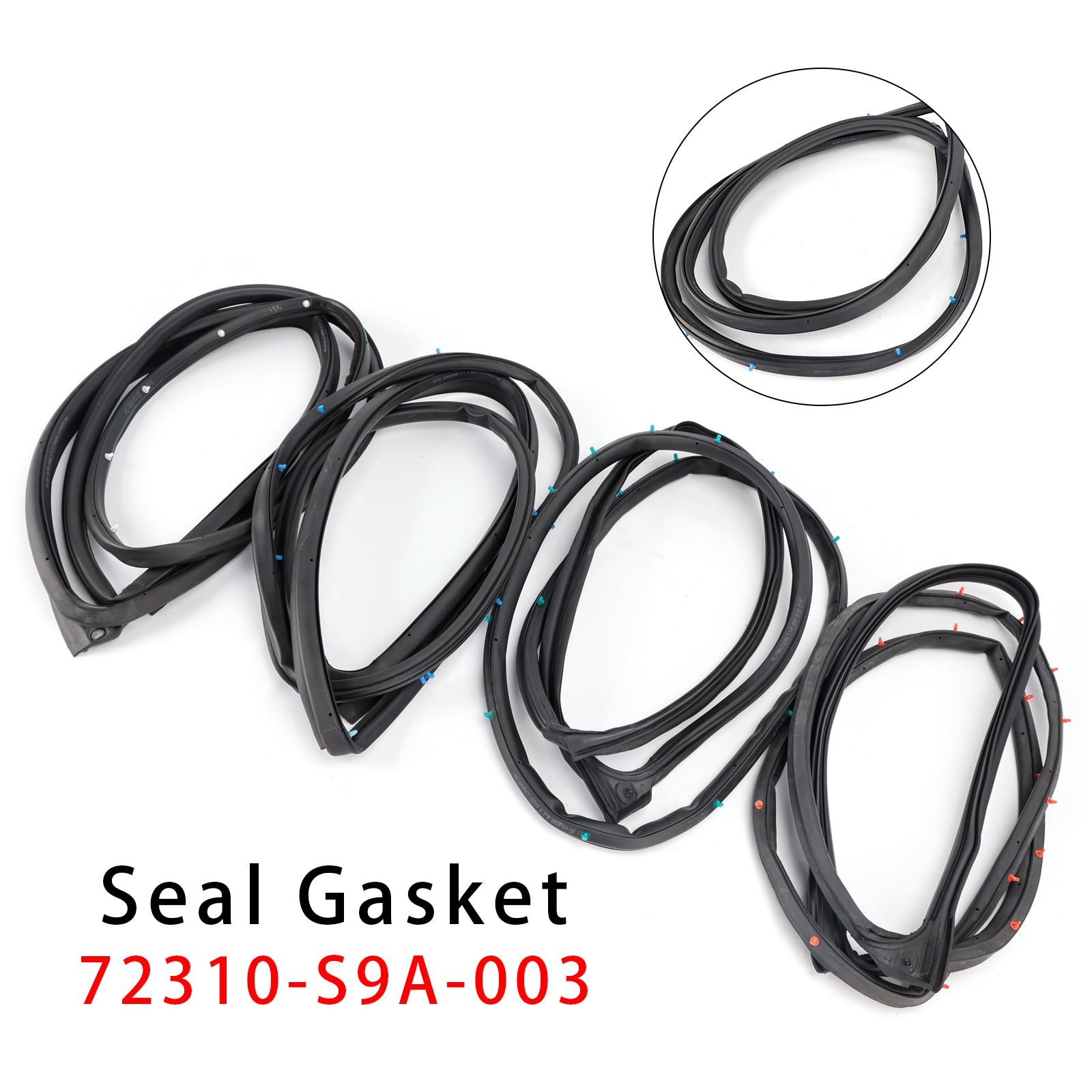 2002-2006 Honda CR-V 4PCS Weatherstrip Seal Gasket 72310-S9A-003