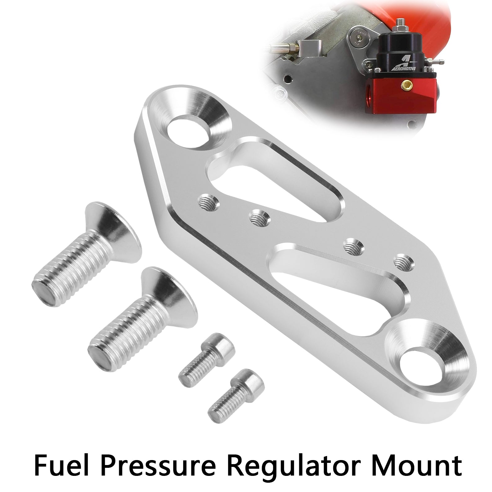 Fuel Pressure Regulator Mount Fit LS Cylinder Head Mounting Billet Fit Chevy