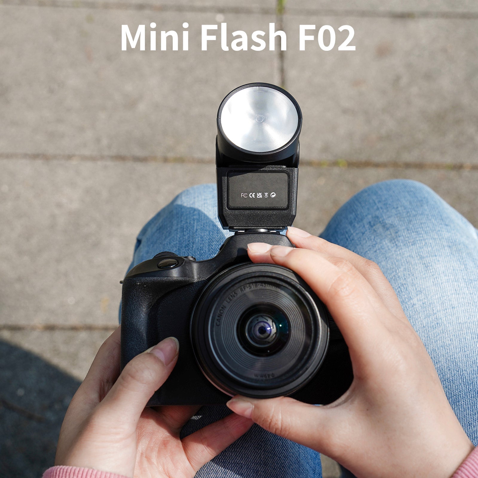 F02 Mini Flash Light Micro Single Camera Hot Shoe Portable Photography Fill Light