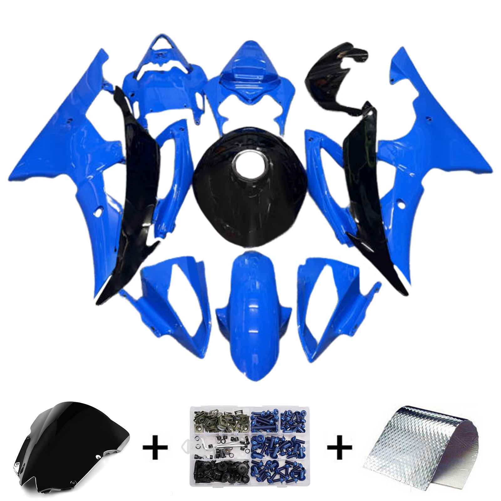 Injection Fairing Kit Bodywork Plastic ABS For Yamaha YZFR6 YZF-R6 2008-2016