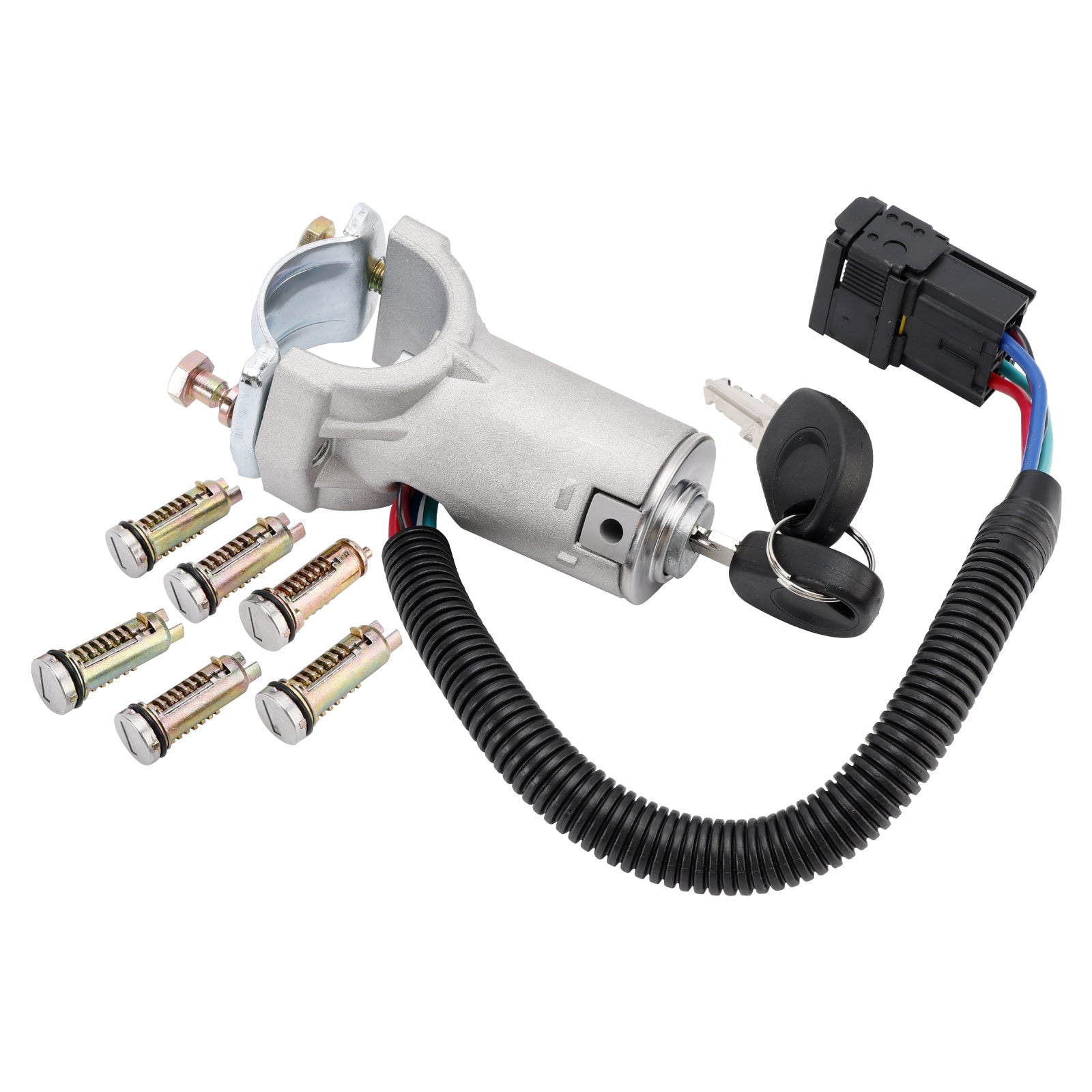 Ignition lock + 6x locking cylinder + key 2996075 For Iveco Daily 06-12