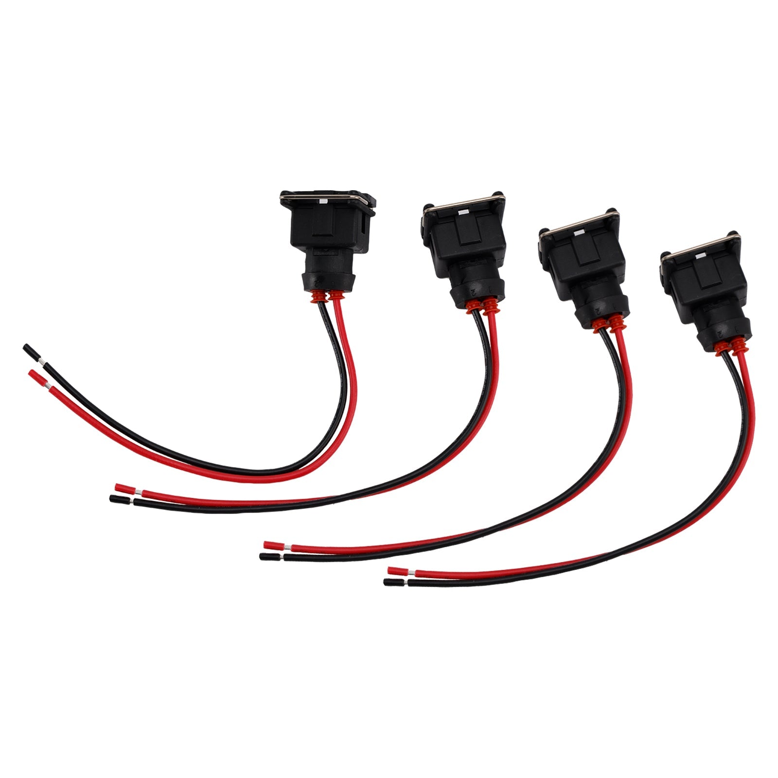 4-EV1 Fuel Injector Connector Plug Clip Pigtail Quick Disconnect Fit Daewoo