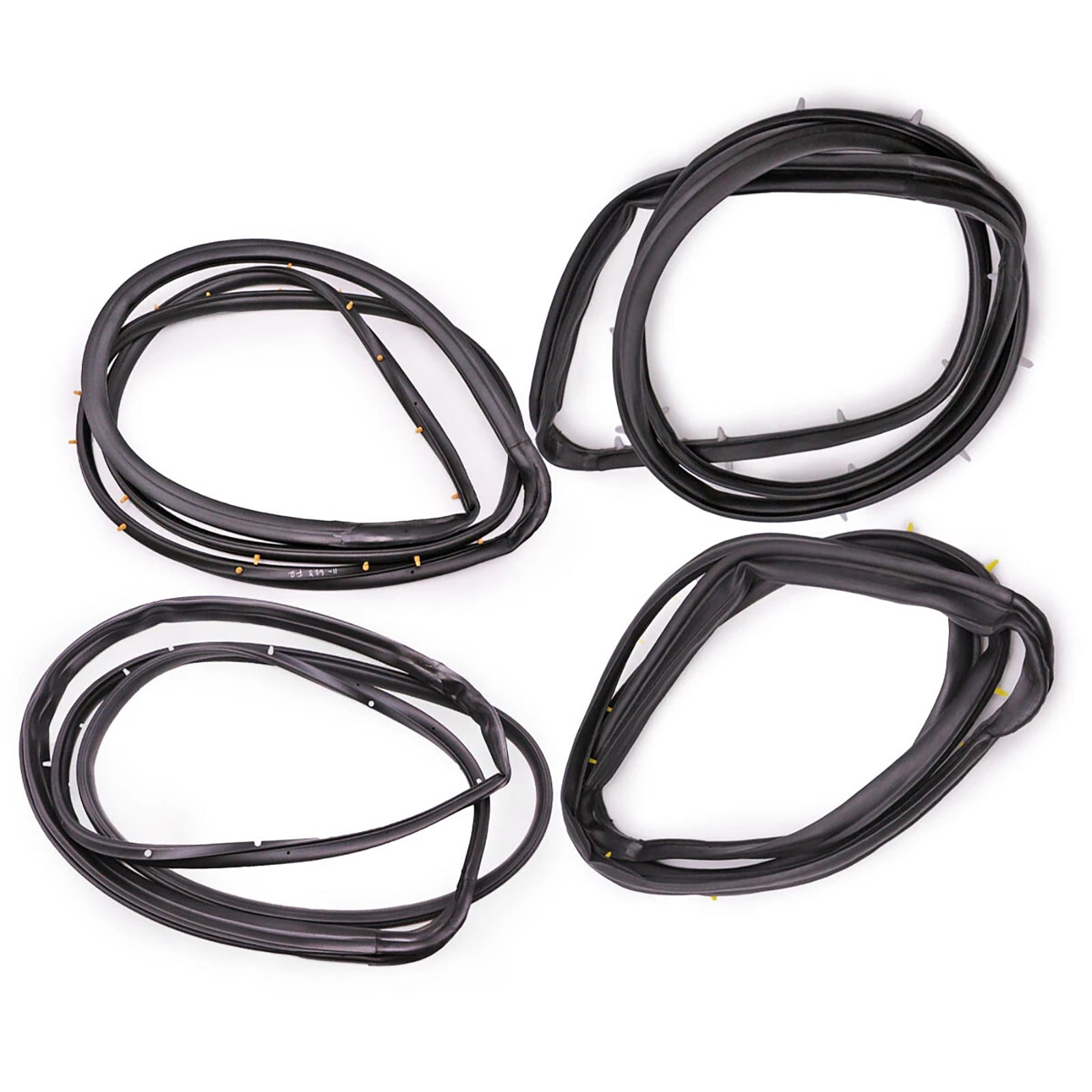 1998-2005 Nissan D22 Frontier 4Dr Double Cab 4PCS Front Rear Door Rubber Seal Weatherstrip 80831-2S400