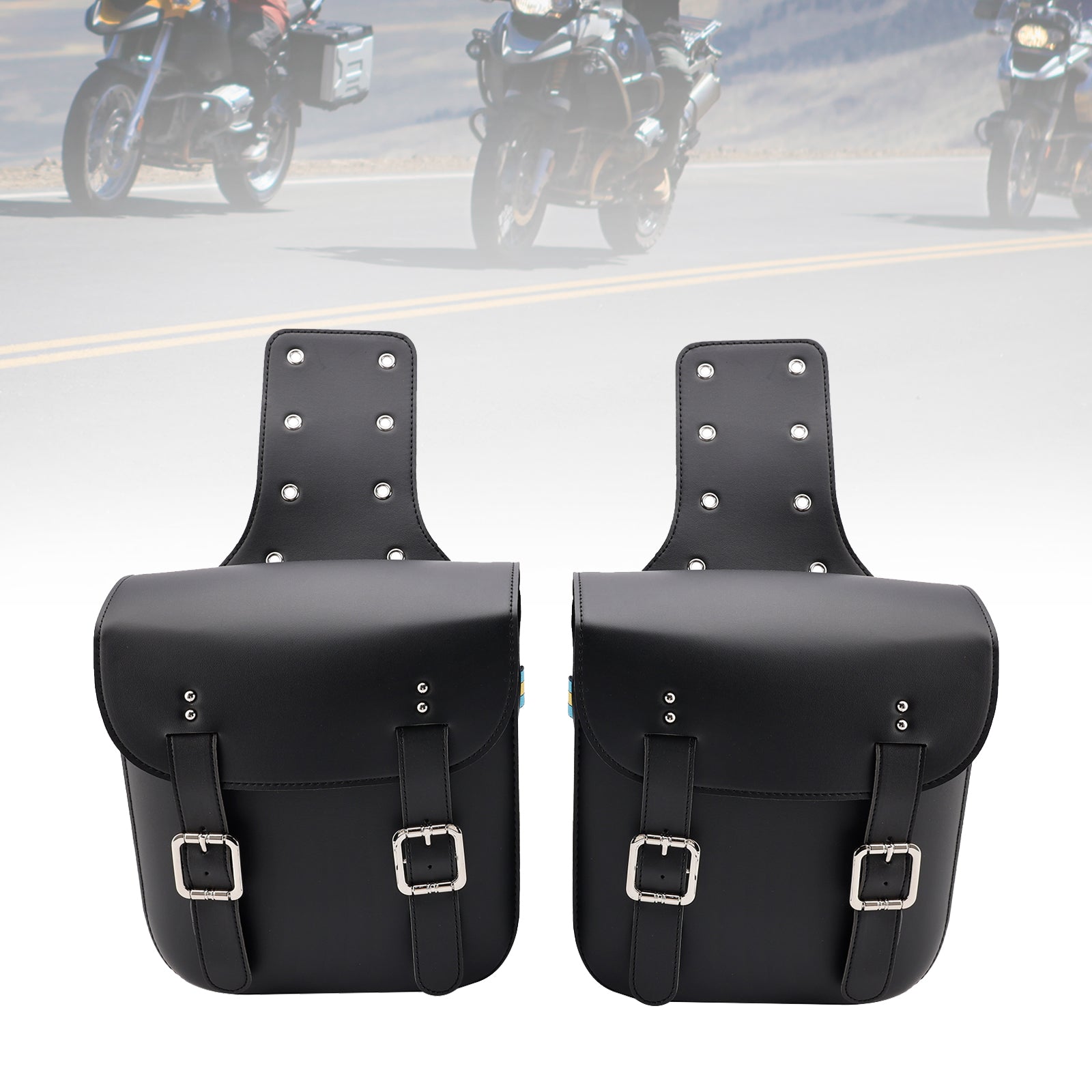 Tail Bag Side Saddlebag Tail Bag Luggage Pouch Storage Black 18L For Motorbike