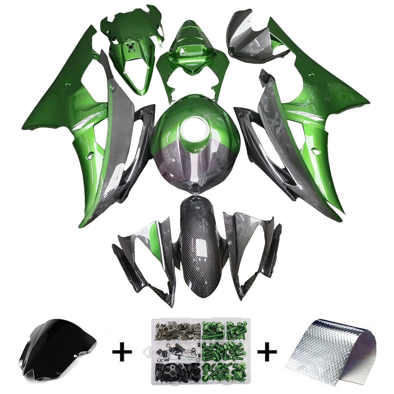 Injection Fairing Kit Bodywork Plastic ABS For Yamaha YZFR6 YZF-R6 2008-2016