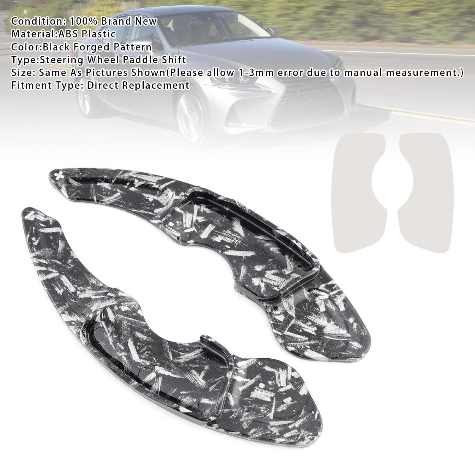 Steering Wheel Paddle Shifter Extensions For Lexus IS RC RCF NX