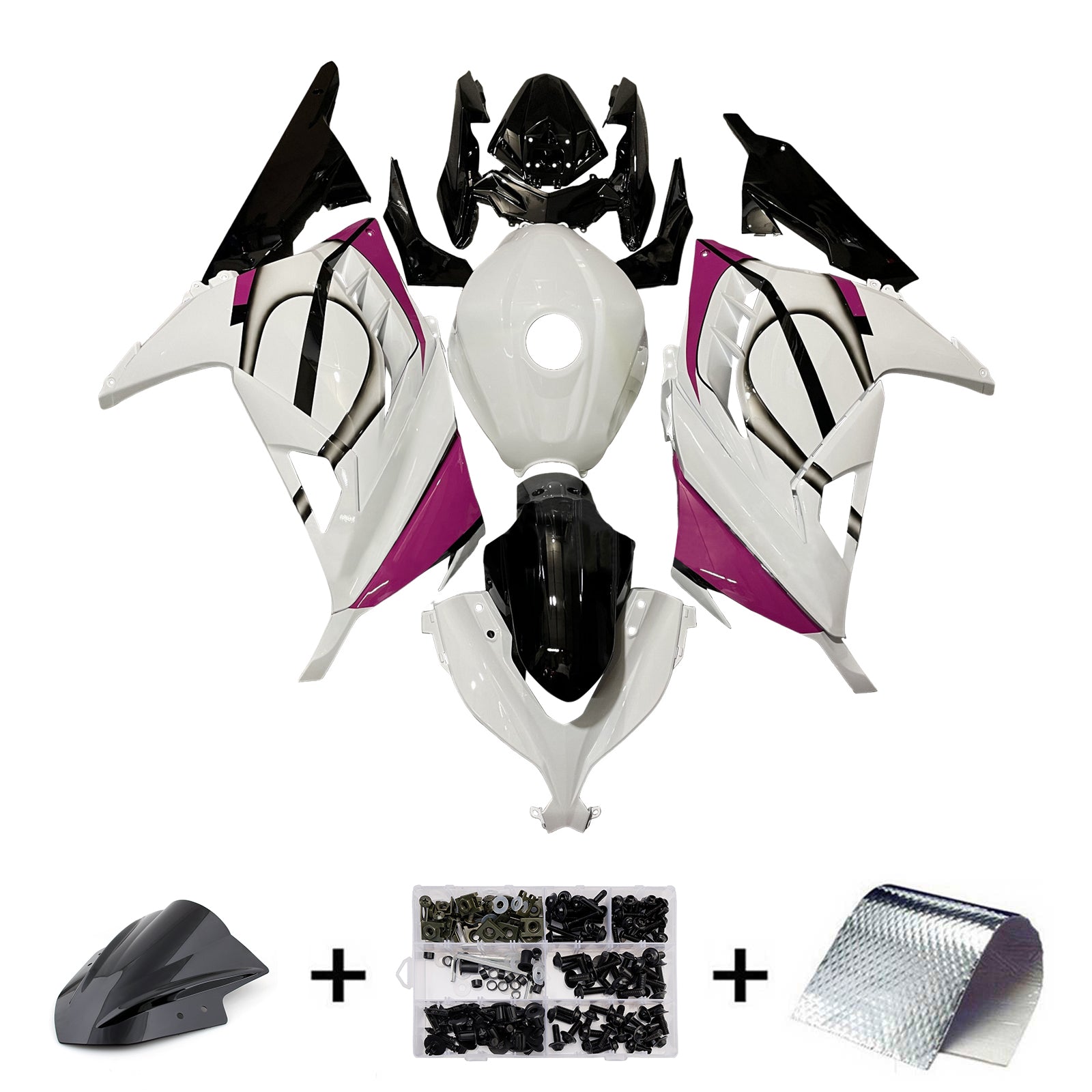 Injection Fairing Kit Bodywork Plastic ABS fit For Kawasaki EX300 Ninja300 2013-2024