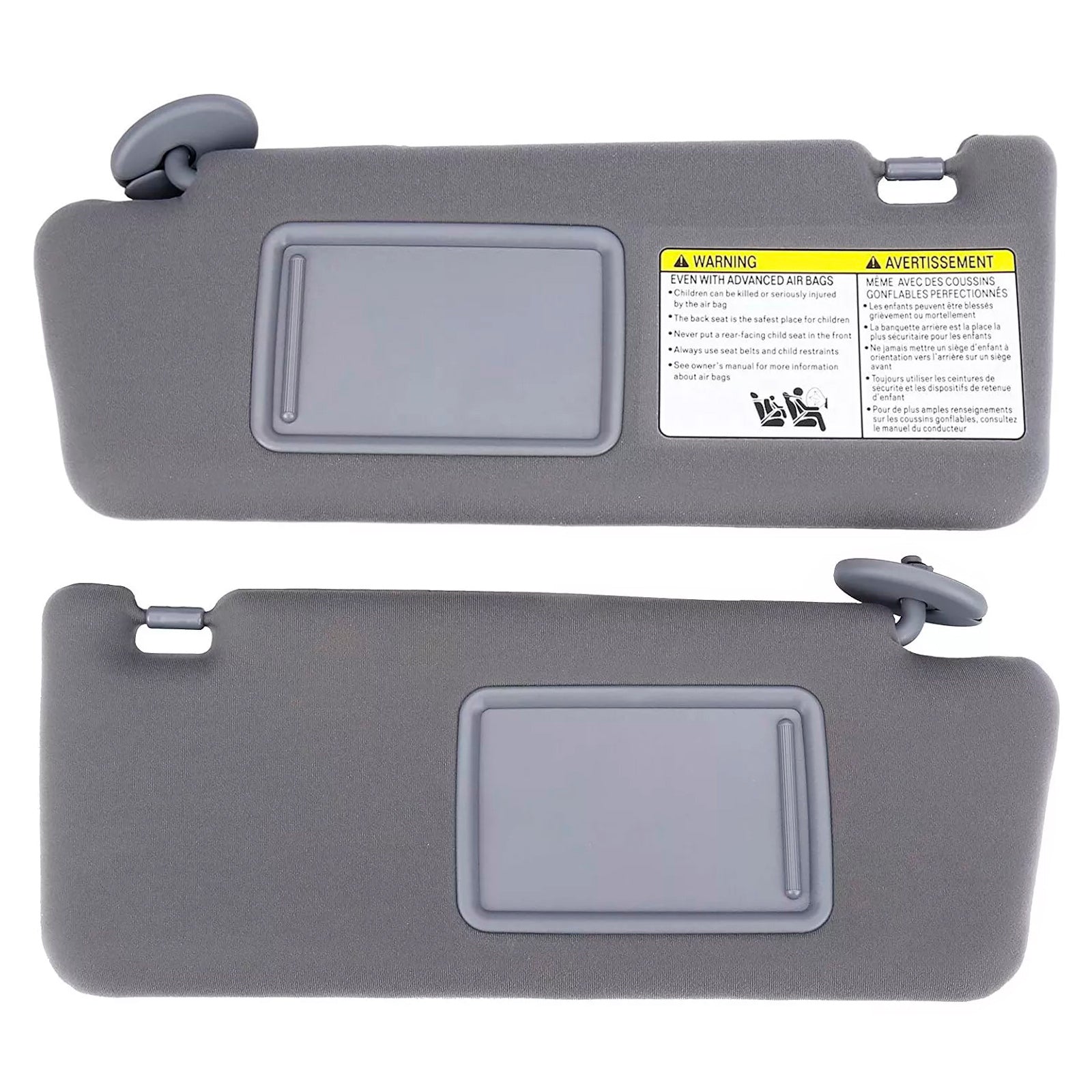 2013-2018 Nissan Altima 2PCS Gray Sun Visor Left & Right 74320-04181-B1 74310-04181-B1