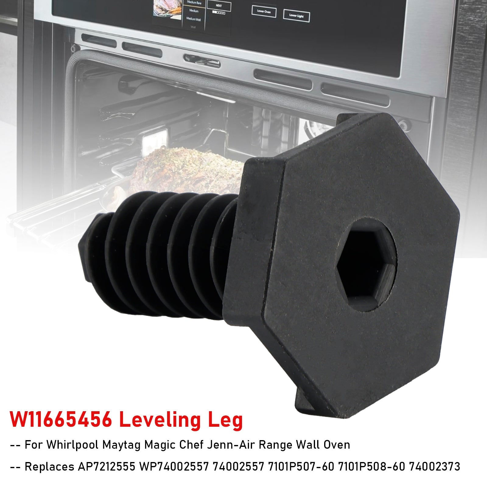 W11665456 Leveling Leg For Maytag Magic Chef Jenn-Air Range Wall Oven