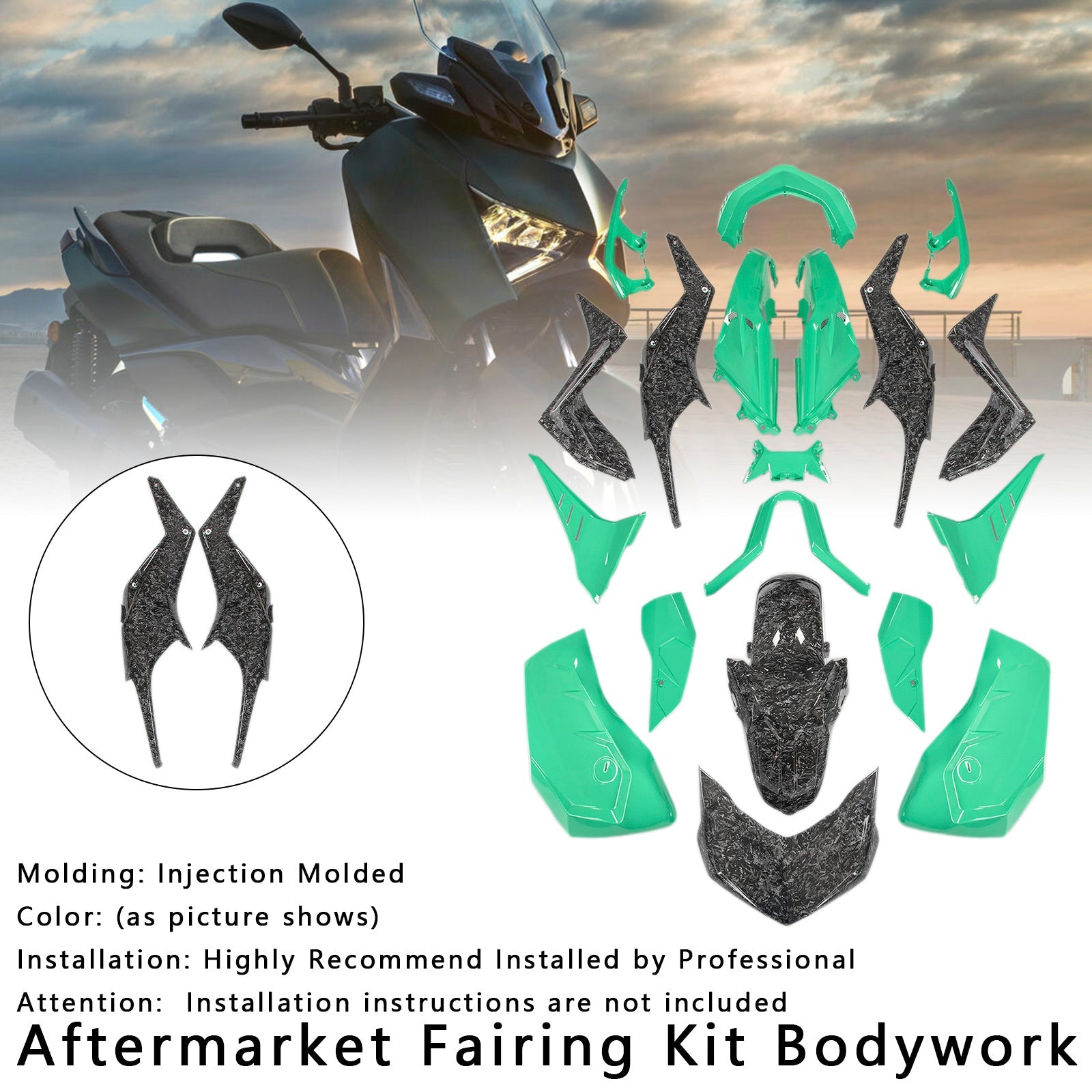2023-2024 Yamaha X-MAX 300 XMAX Injection Bodywork Fairing Kit