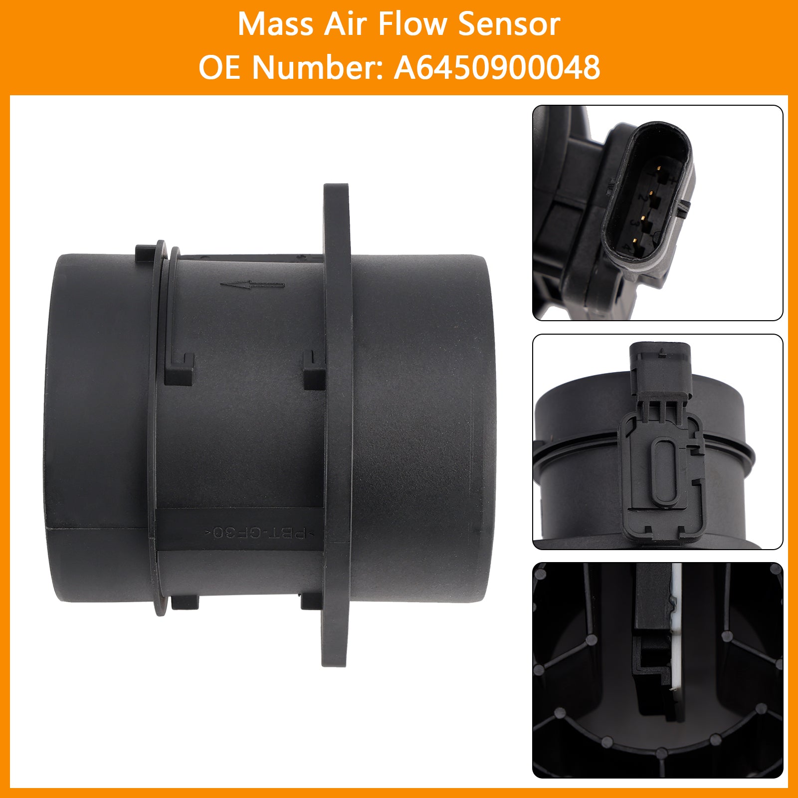 Mass Air Flow Sensor A6450900048 For Mercedes W205 W246 Vito W447 Sprinter B906