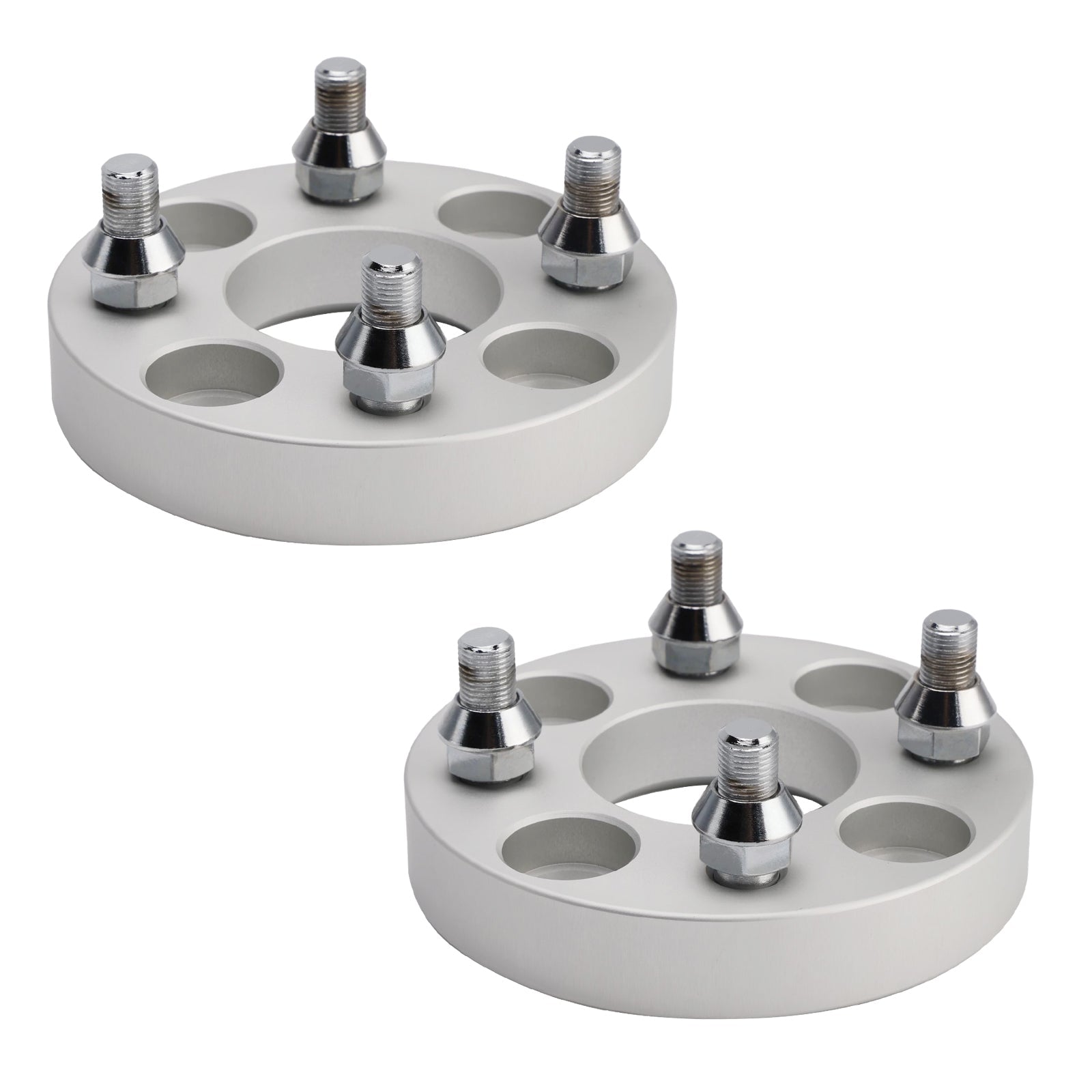 1" Wheel Spacers Kit Cable Golf Carts Lug Nuts Silver For Yamaha Club Car Ezgo