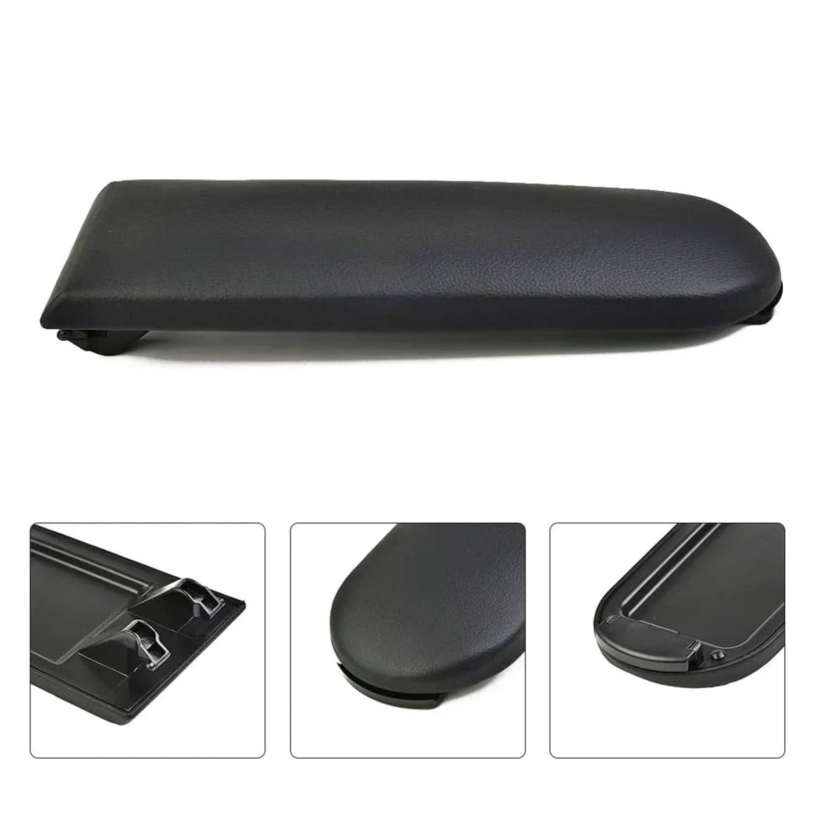 Black Leather Armrest Centre Console Lid For VW MK4 Jetta Bora Golf 18D867173