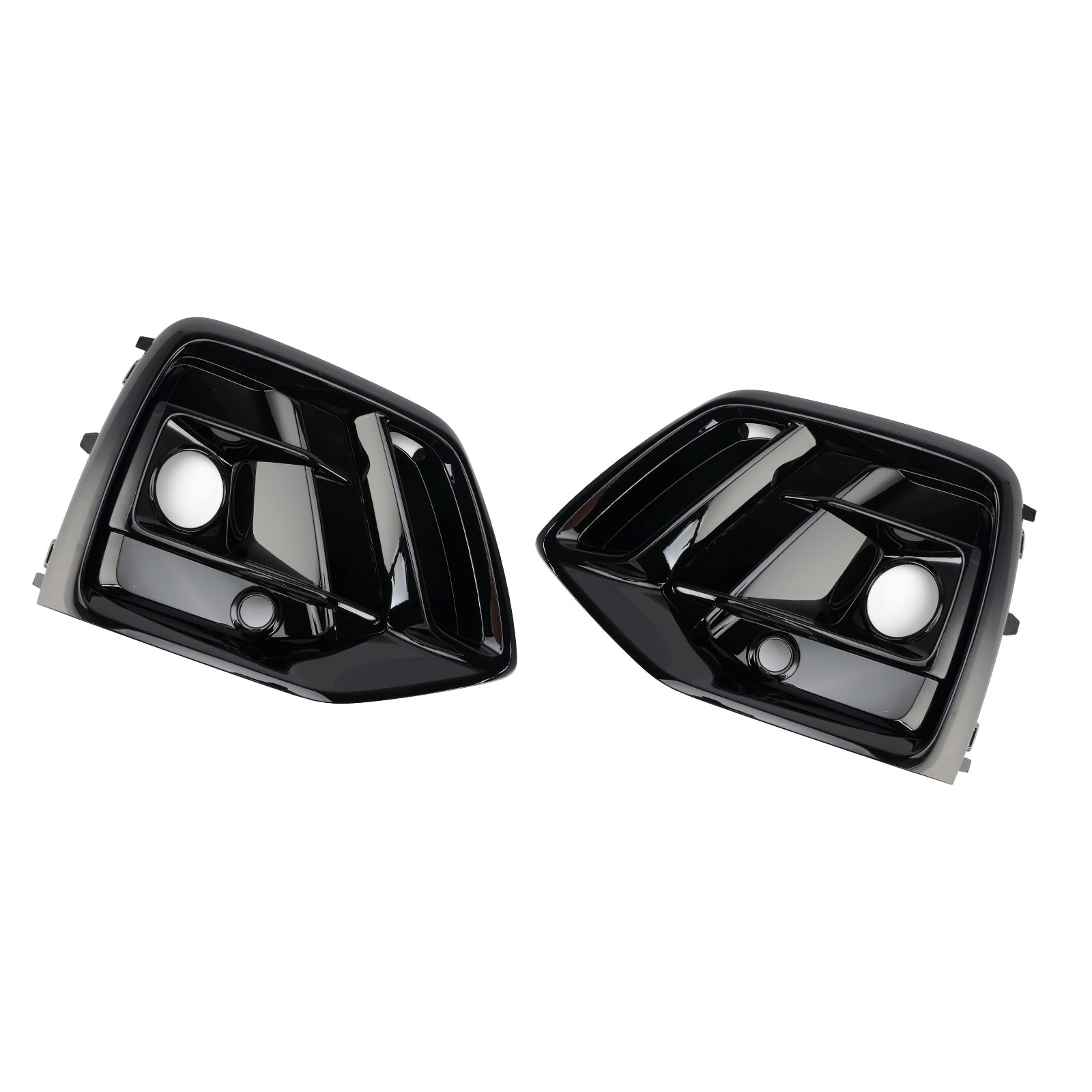 2021-2025 Audi Q5 SQ5 S-Line Black Front Fog Lamp Grille Grill Cover