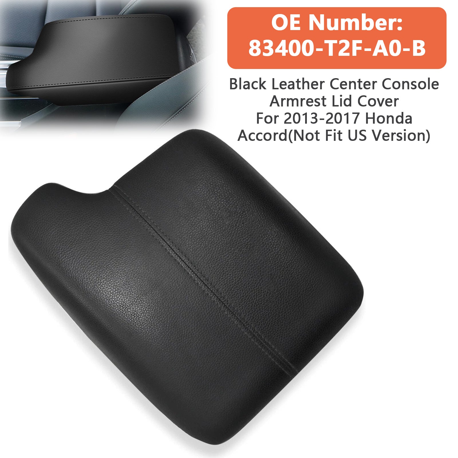 2013-2017 Honda Accord Center Console Armrest Lid Cover 83400-T2F-A0-B