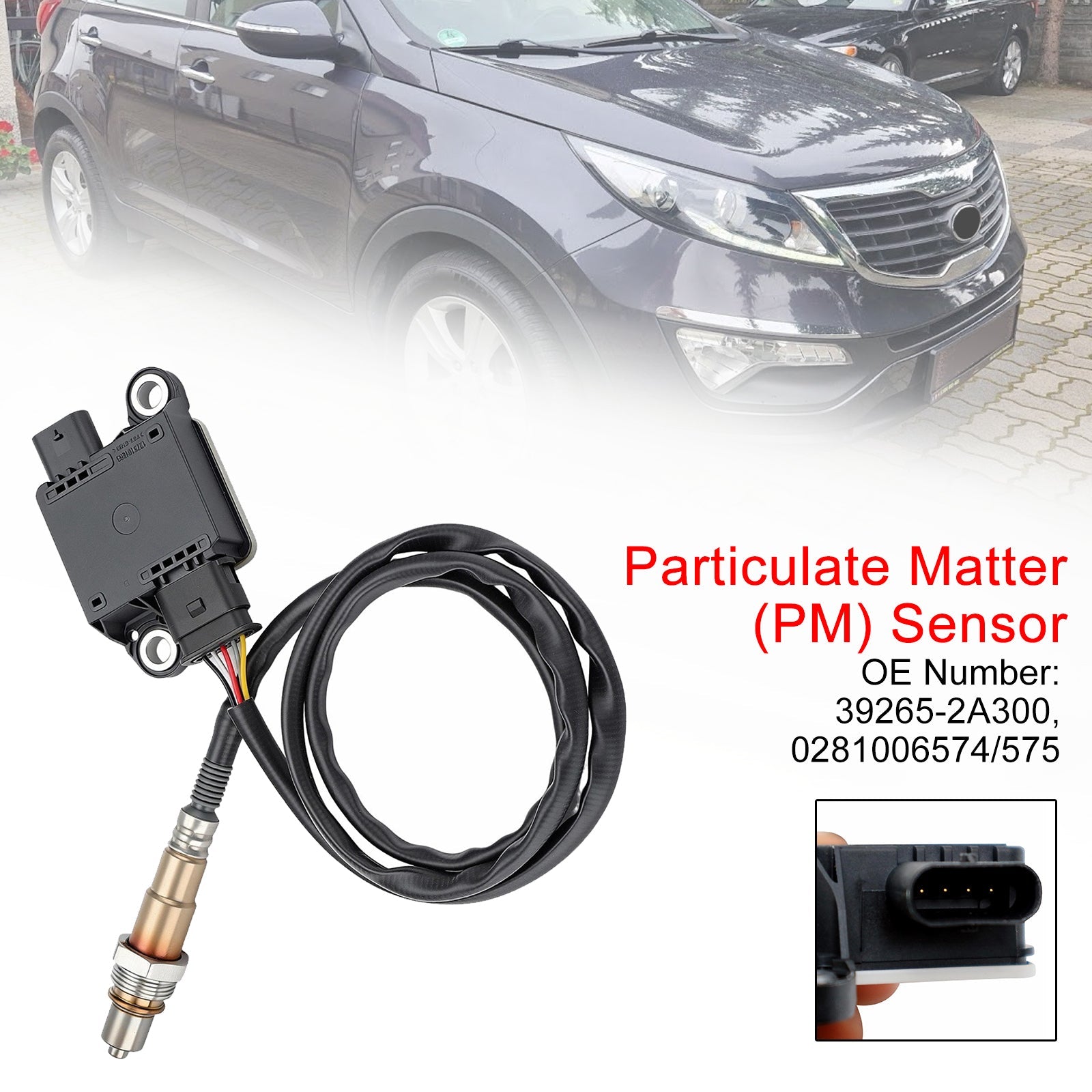 02/2010-08/2014 For Kia Venga (YN) 1.4 CRDi 75 Hatchback Diesel FWD 16 Valves Particulate Matter (PM) Sensor 0281006574/575