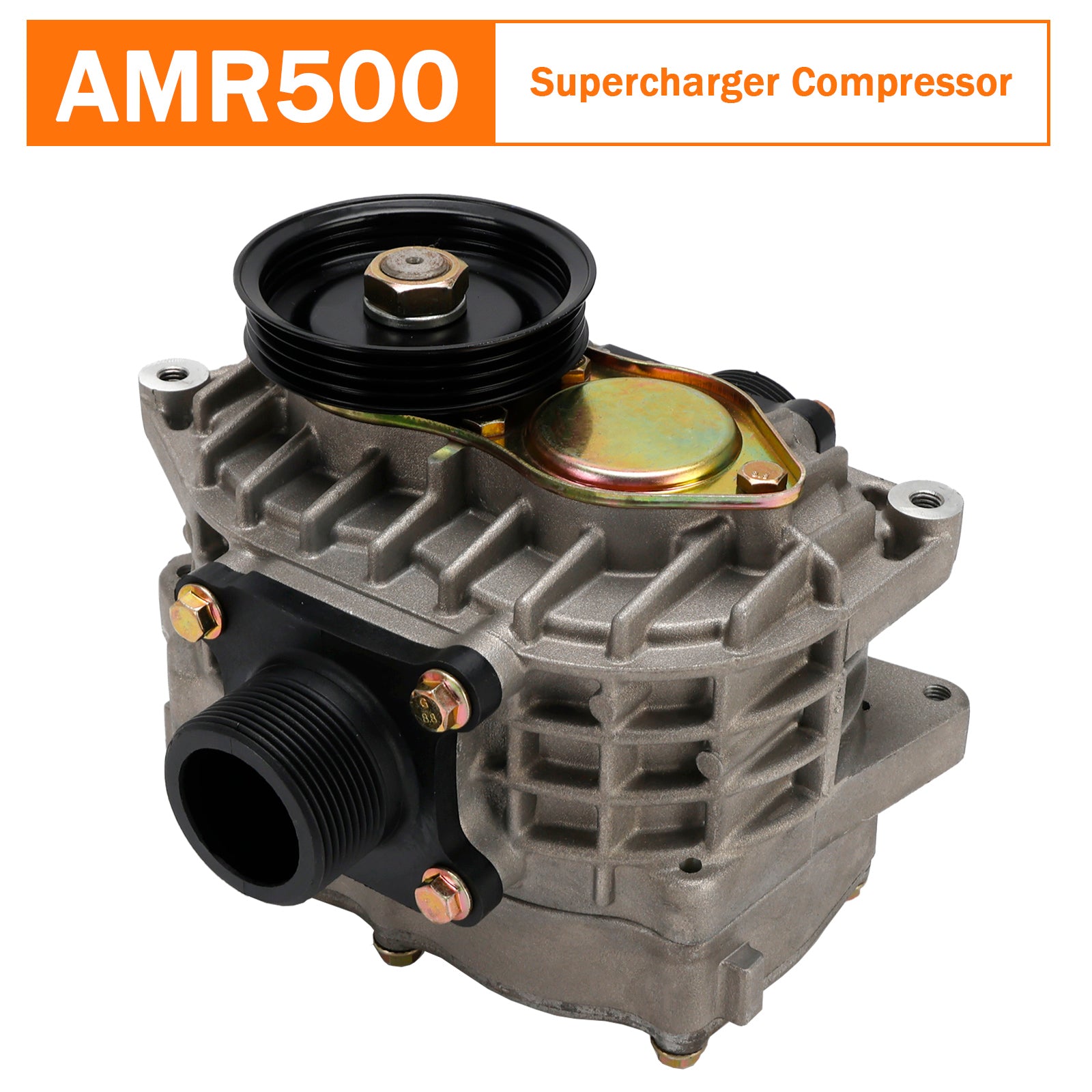 AMR500 4PK Supercharger Compressor LCD HC NOXJ Reduction V Pulley for 2.0L