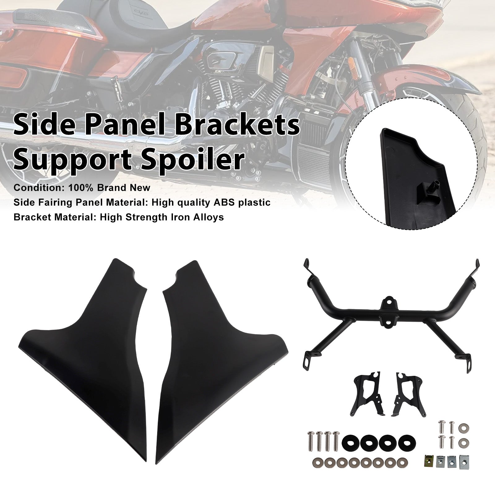 2024-later Harley Road Glide CVO ST FLTRXSTSE Side Panel Brackets Support Spoiler
