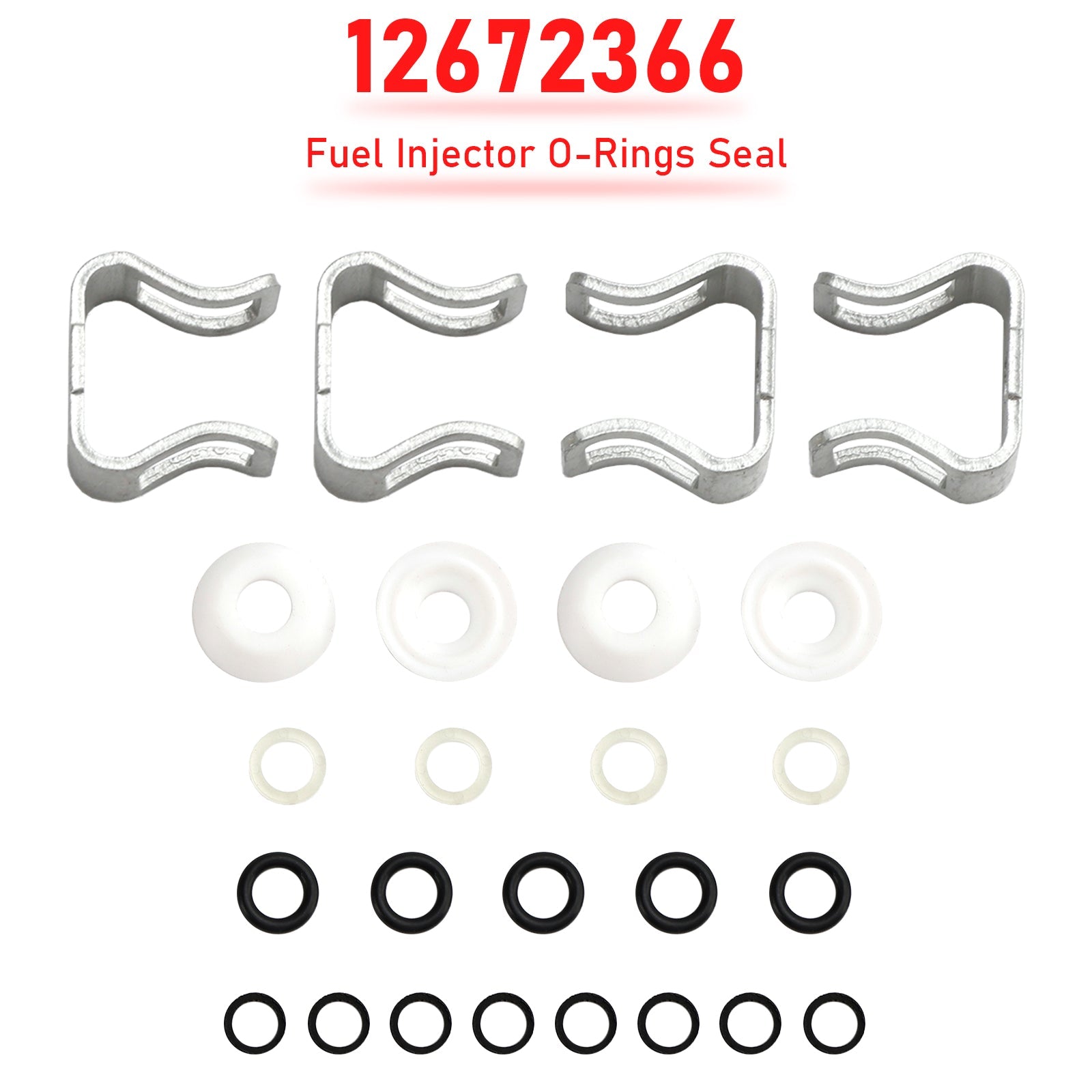12672366 Fuel Injector O-Rings Seal for Chevy Express Van SaVana