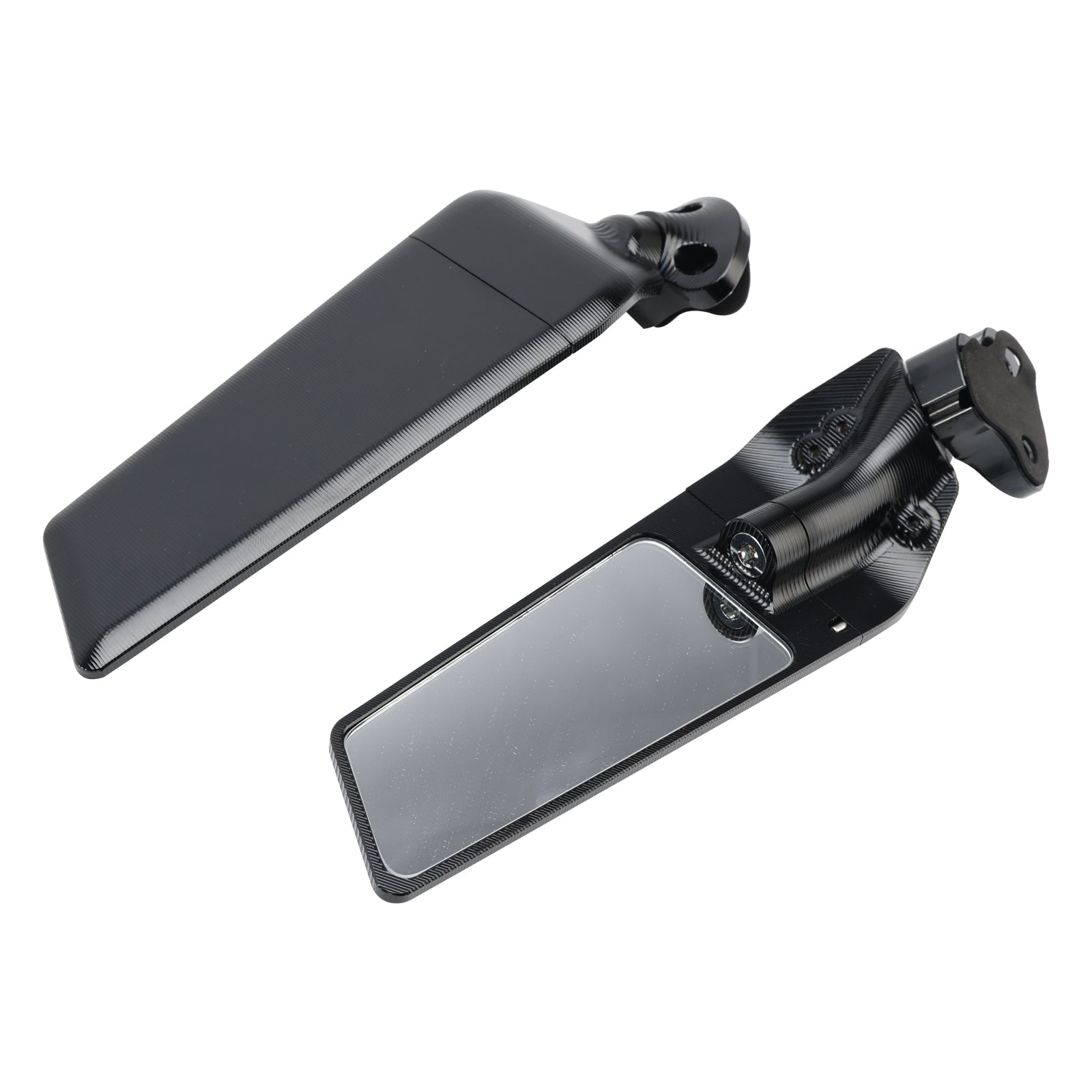 BMW S1000RR S 1000 RR 2009-2018 CNC 스위블 윙 미러 블랙 쌍