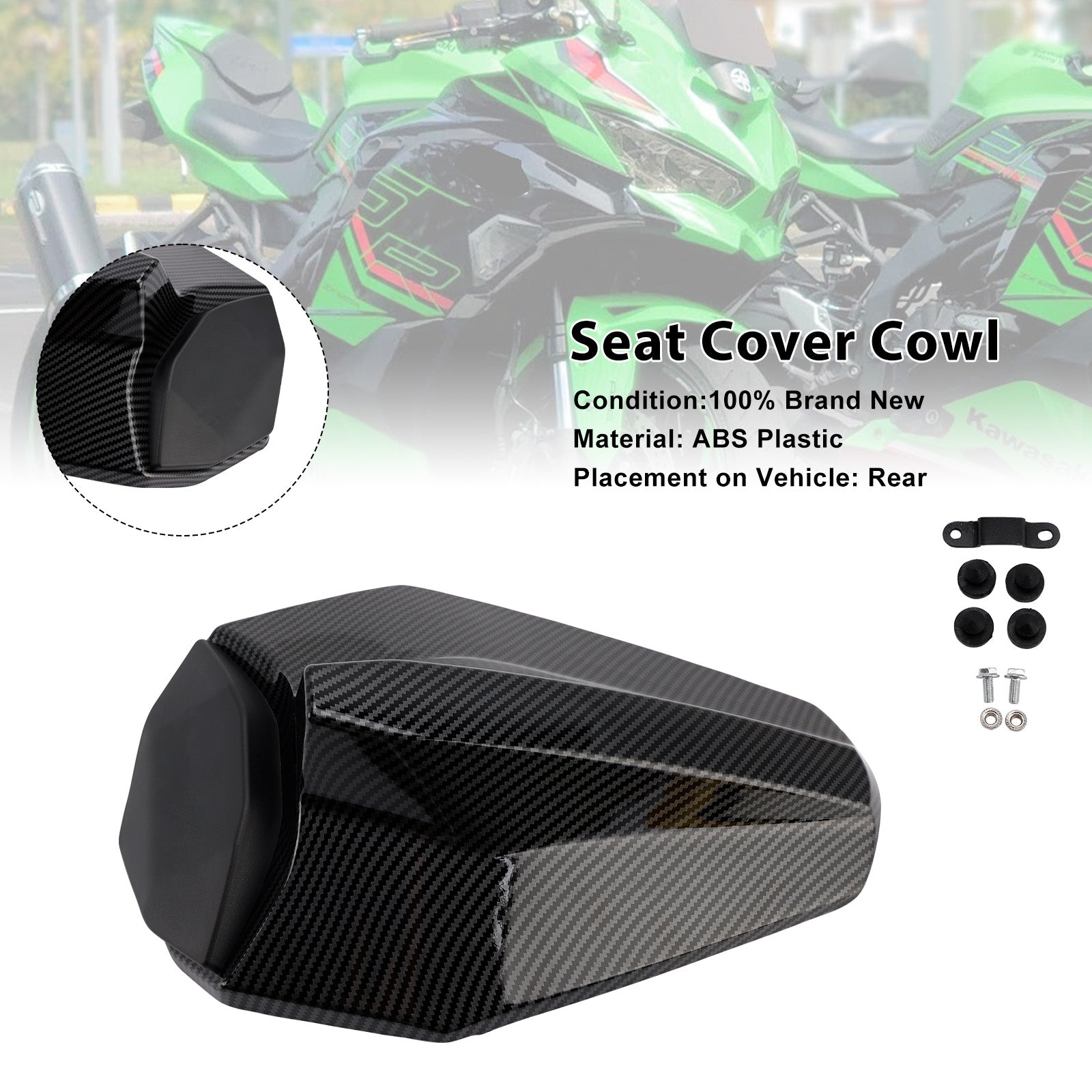 Racing Tail Rear Seat Fairing Cowl for Kawasaki ZX25R ZX4R ZX4RR 2020-2025