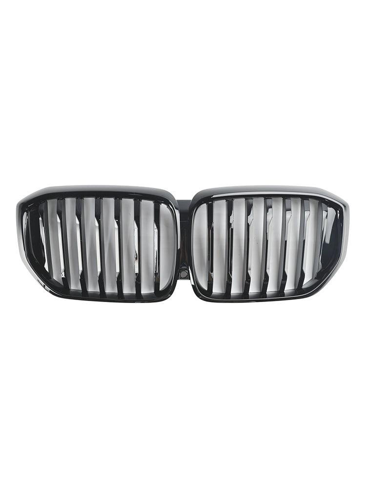 2024+ BMW G05 LCI X5 Single Line Gloss Black Front Bumper Grille Grill