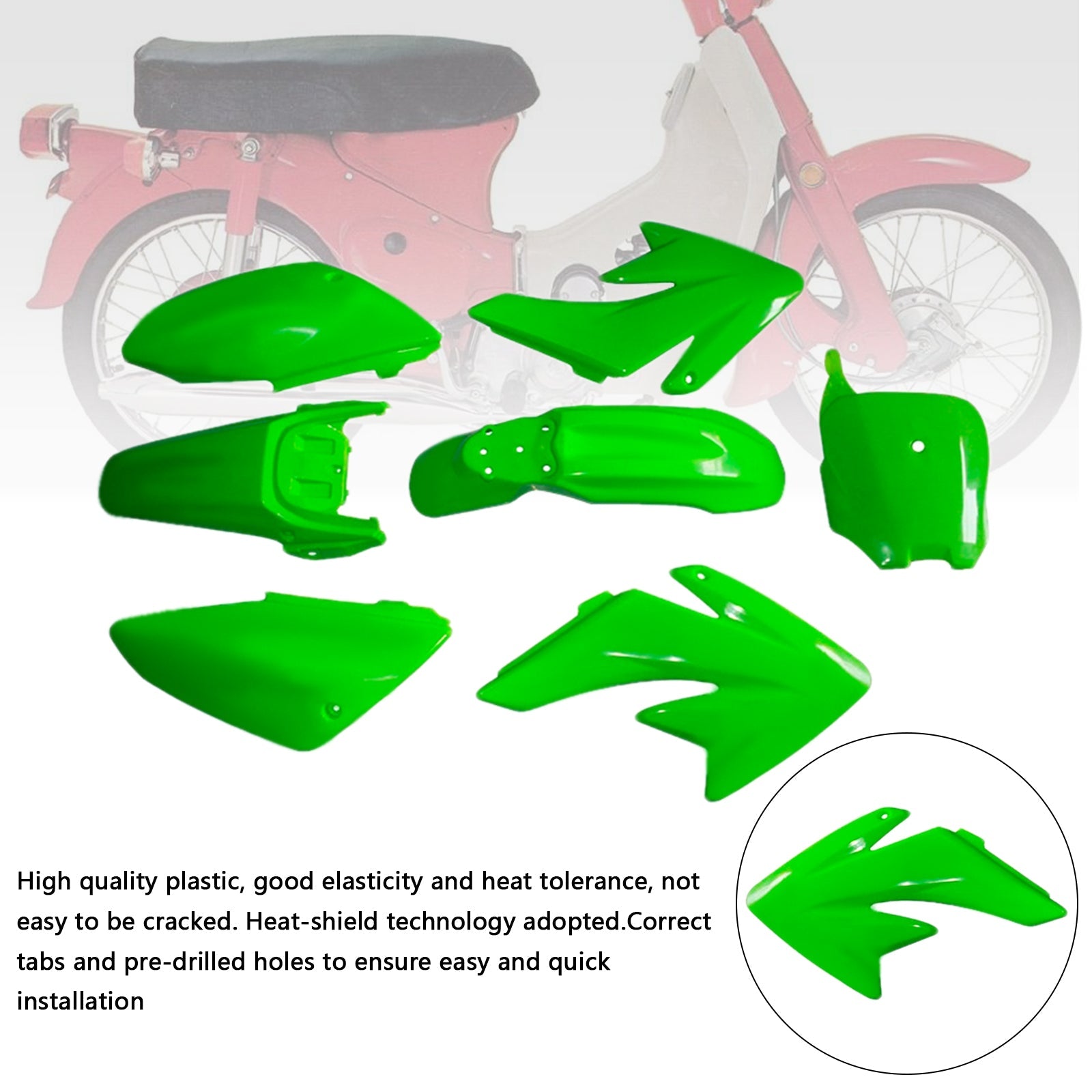 HONDA CRF70 DIRT BIKE Body Plastic Kit Fender Fairing