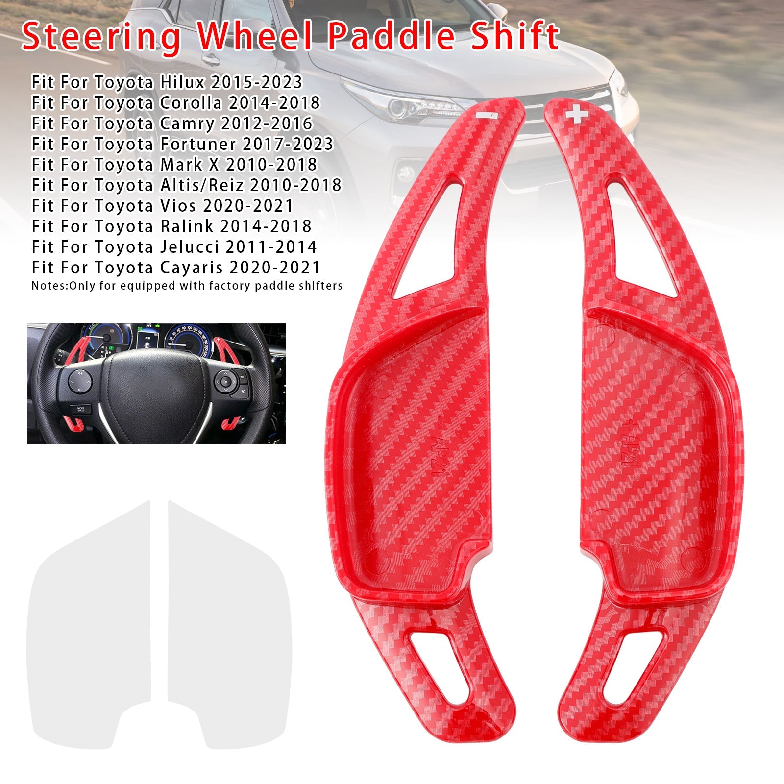 Steering Wheel Paddle Shifter For Toyota Hilux Fortuner