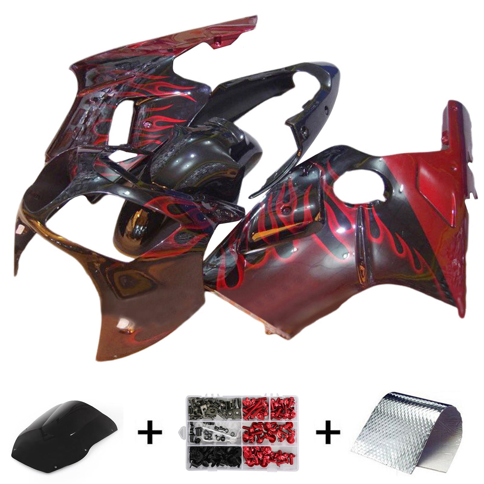Kawasaki ZX12R 2000-2001 Fairing Kit Bodywork Plastic ABS