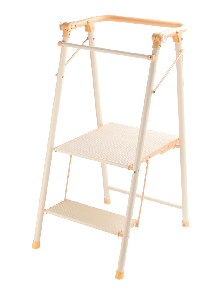 2-Step Kitchen Stepper Adult Folding Step Stool Kids Folding