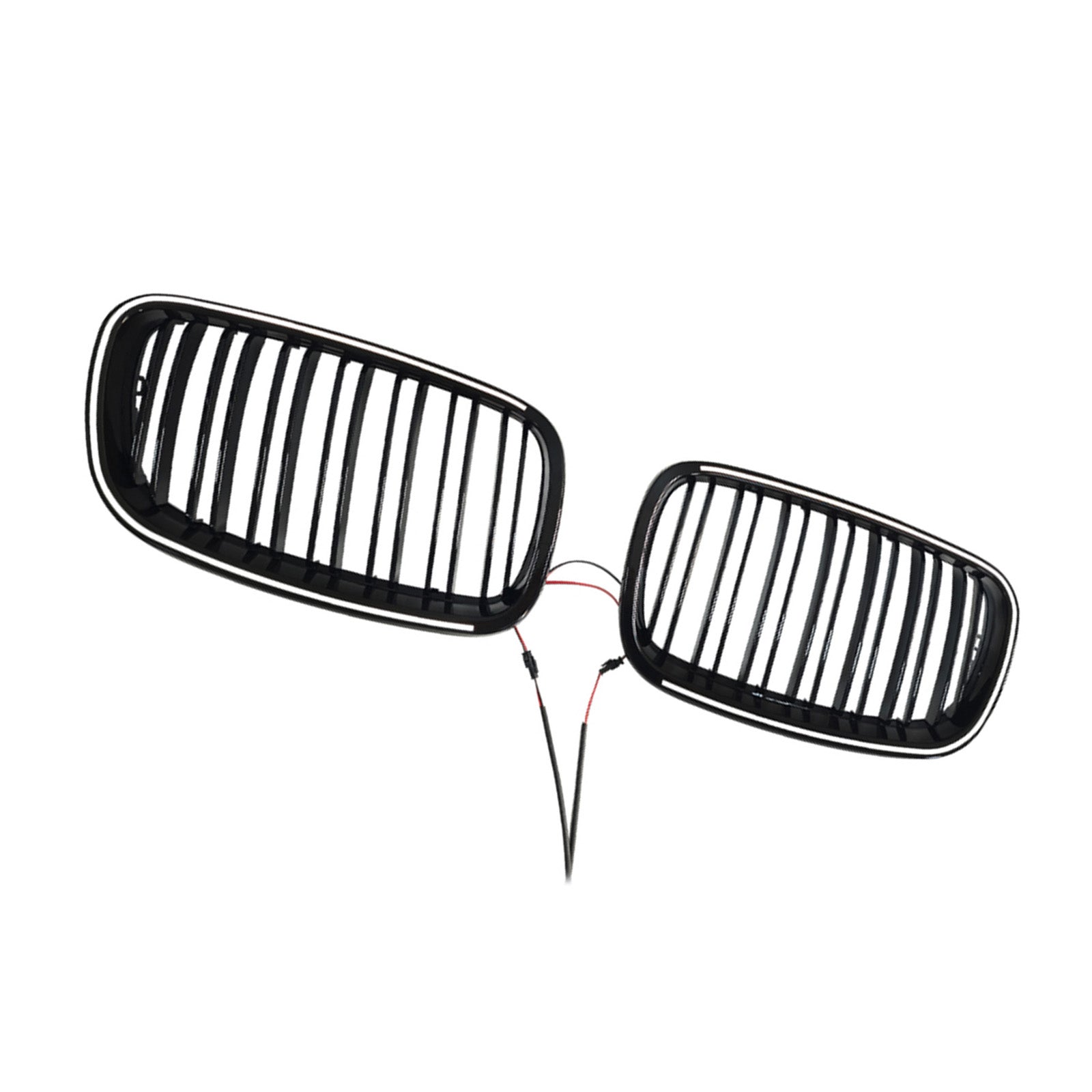 Gloss Black Front Bumper Kidney Grill Grille Fit BMW X5 E70 X6 E71 2007-2013