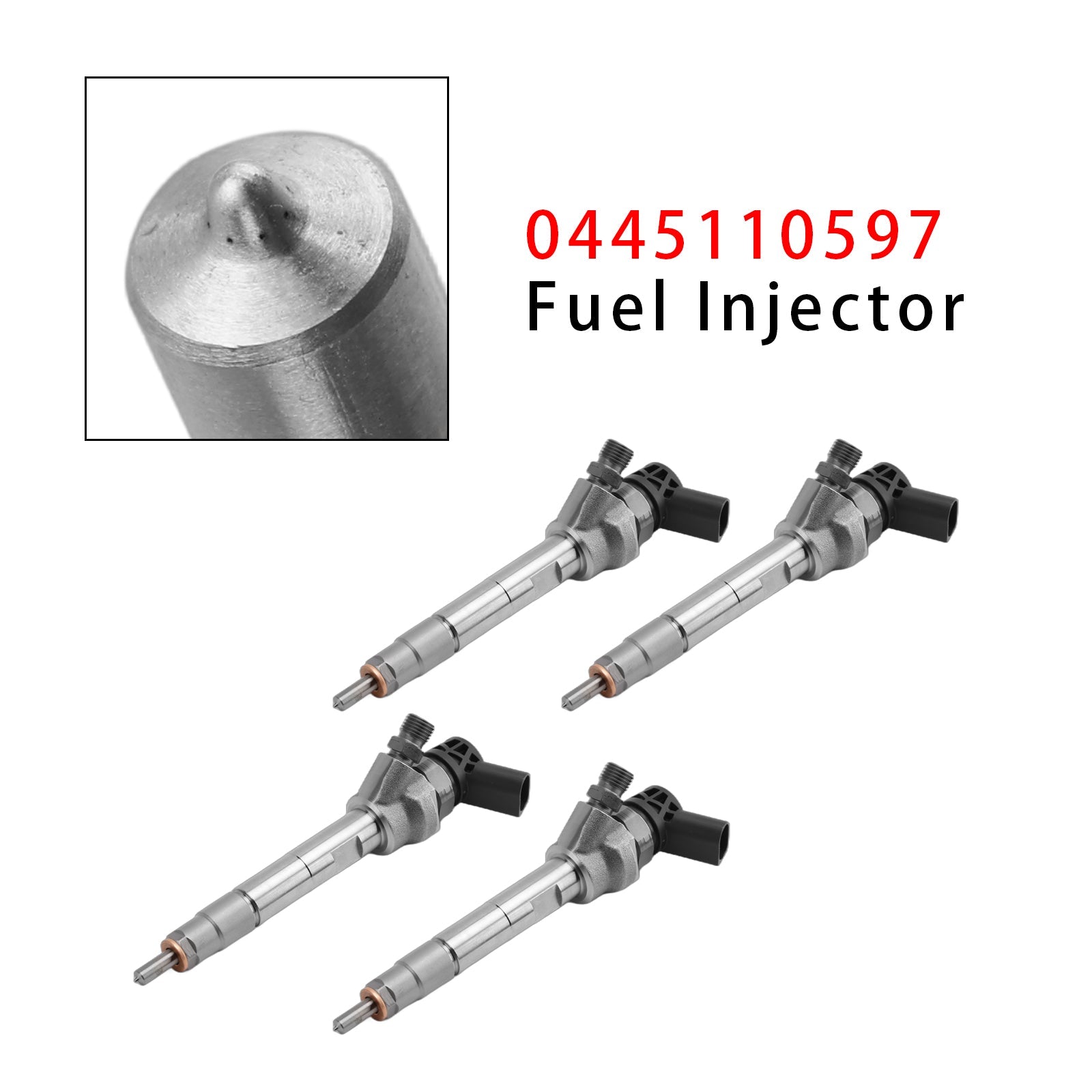 4Pcs Fuel Injector For BMW F10 F30 F15 328d X5 535d 740Ld N47 N57 0445110597