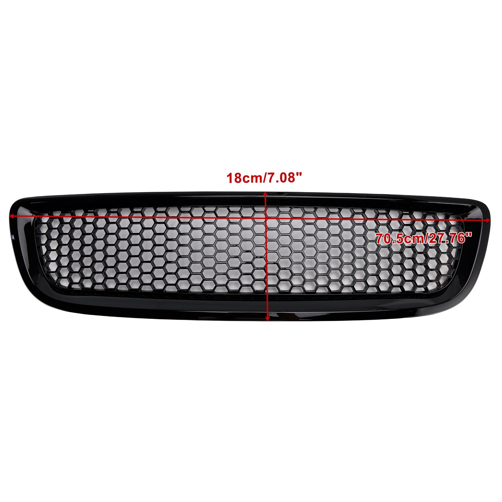 2008-2012 Volvo S40 V50 Gloss Black Front Bumper Honeycomb Grille Grill