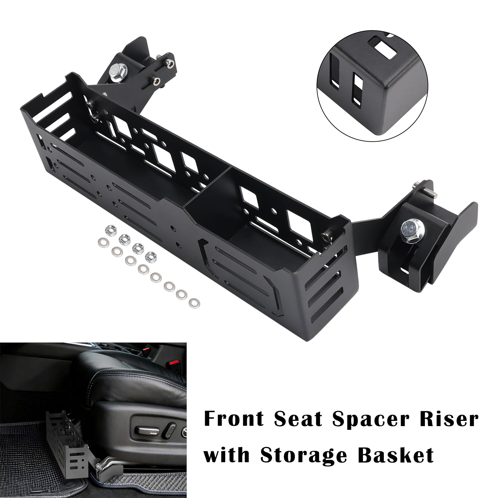 2003-2023 For Toyota 4Runner Front Seat Spacer Riser with Storage Basket